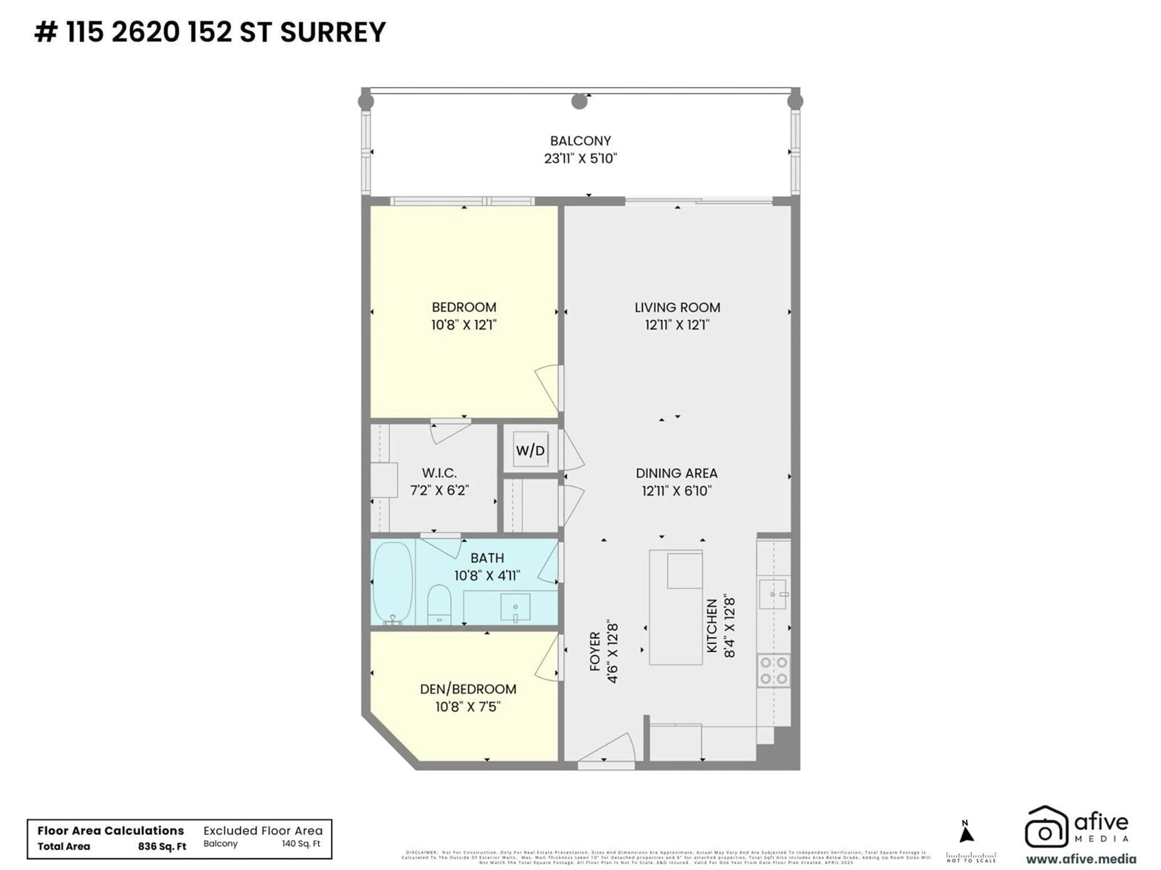 Floor plan for 115 - 2620 152, Surrey British Columbia V4P0H8