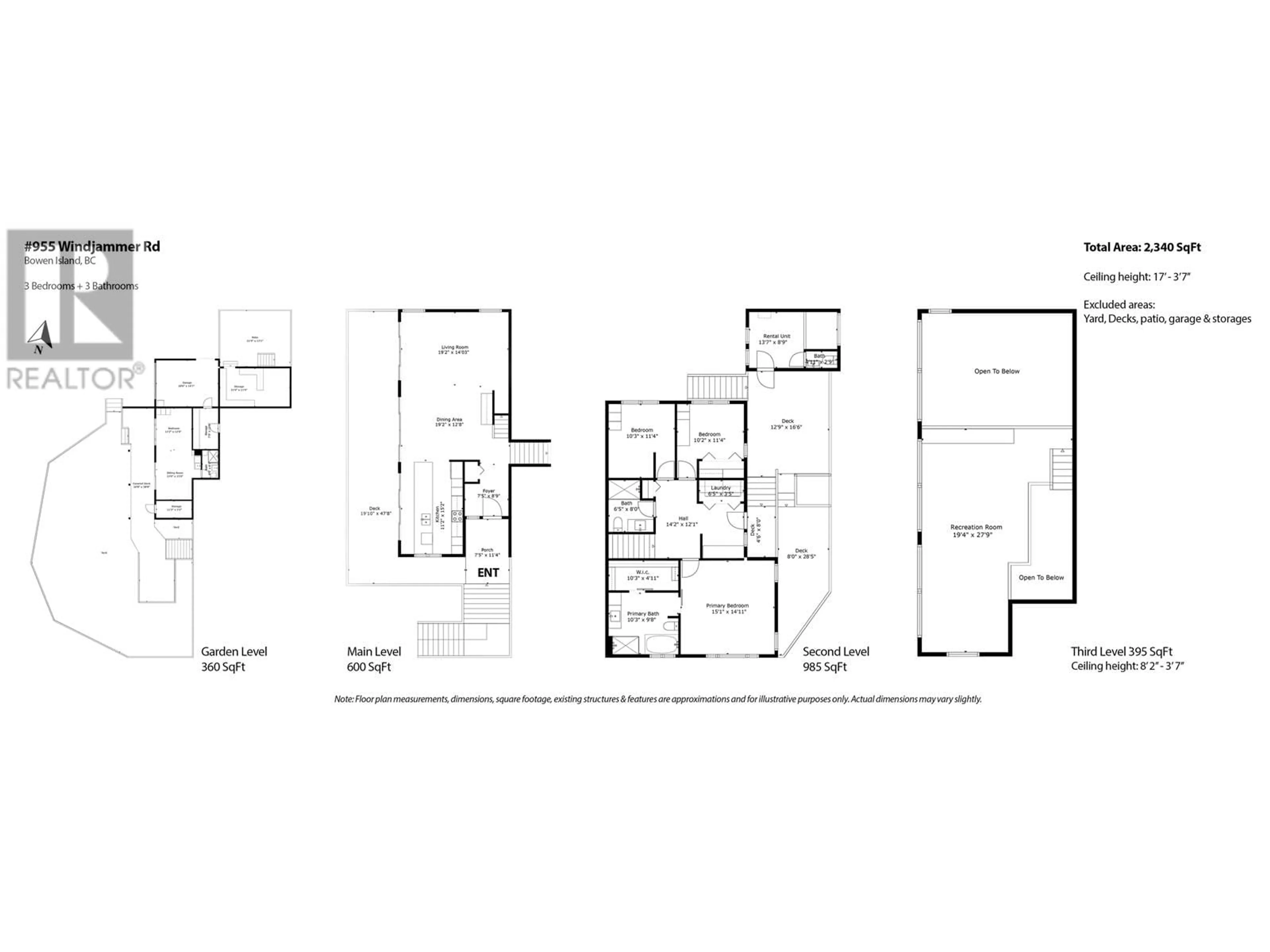 Floor plan for 955 WINDJAMMER ROAD, Bowen Island British Columbia V0N1G2