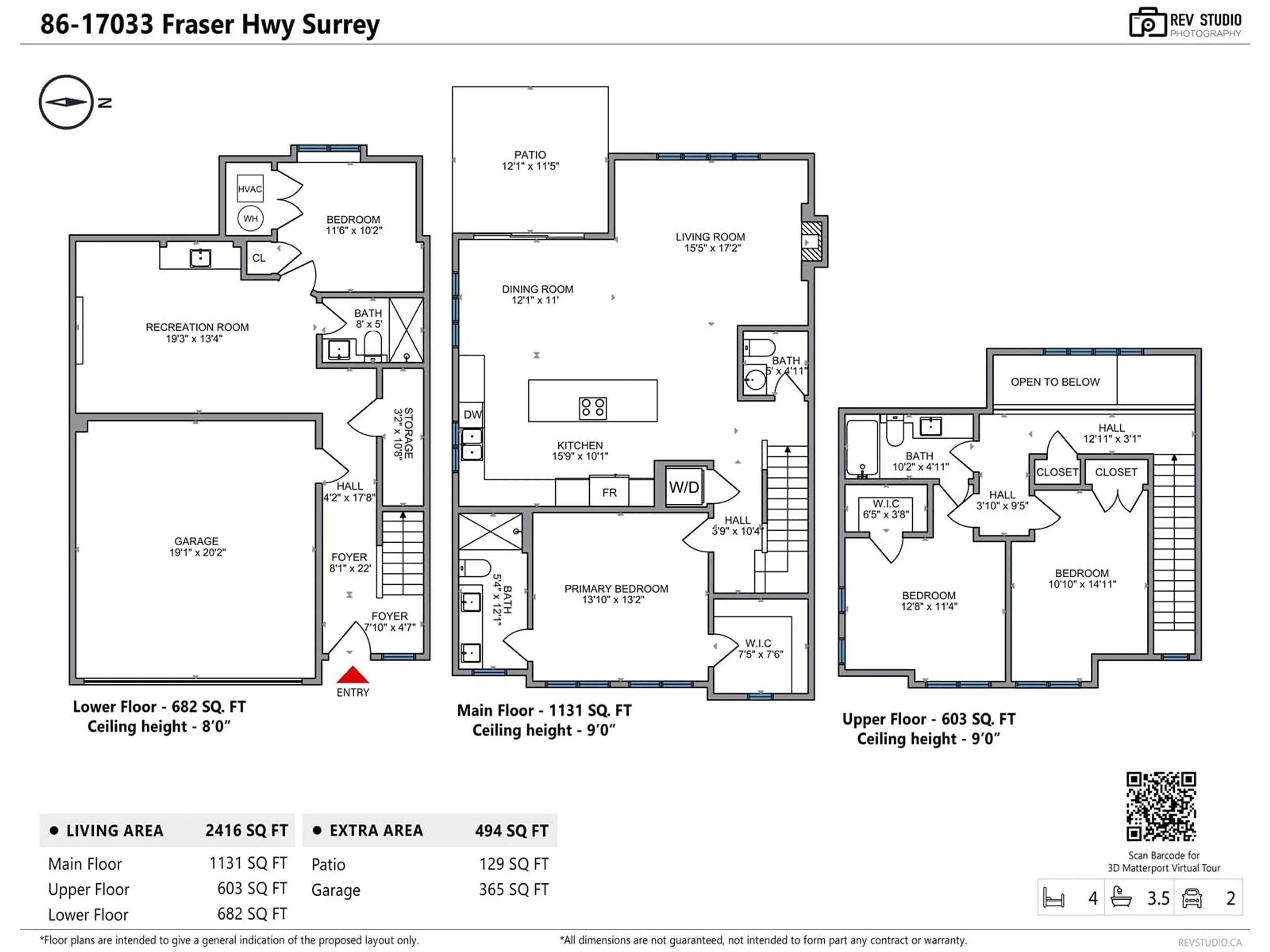 Floor plan for 86 - 17033 FRASER, Surrey British Columbia V4N6V2
