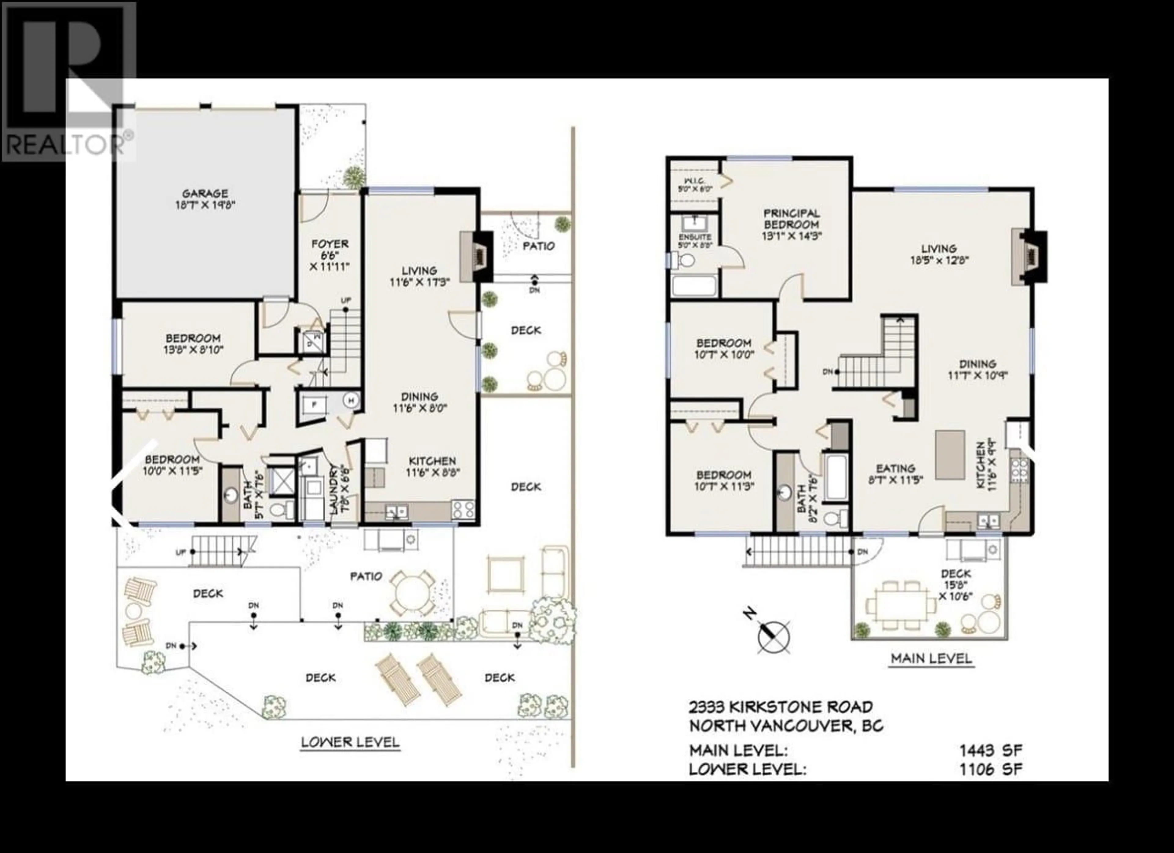 Floor plan for 2333 KIRKSTONE ROAD, North Vancouver British Columbia V7J3M1