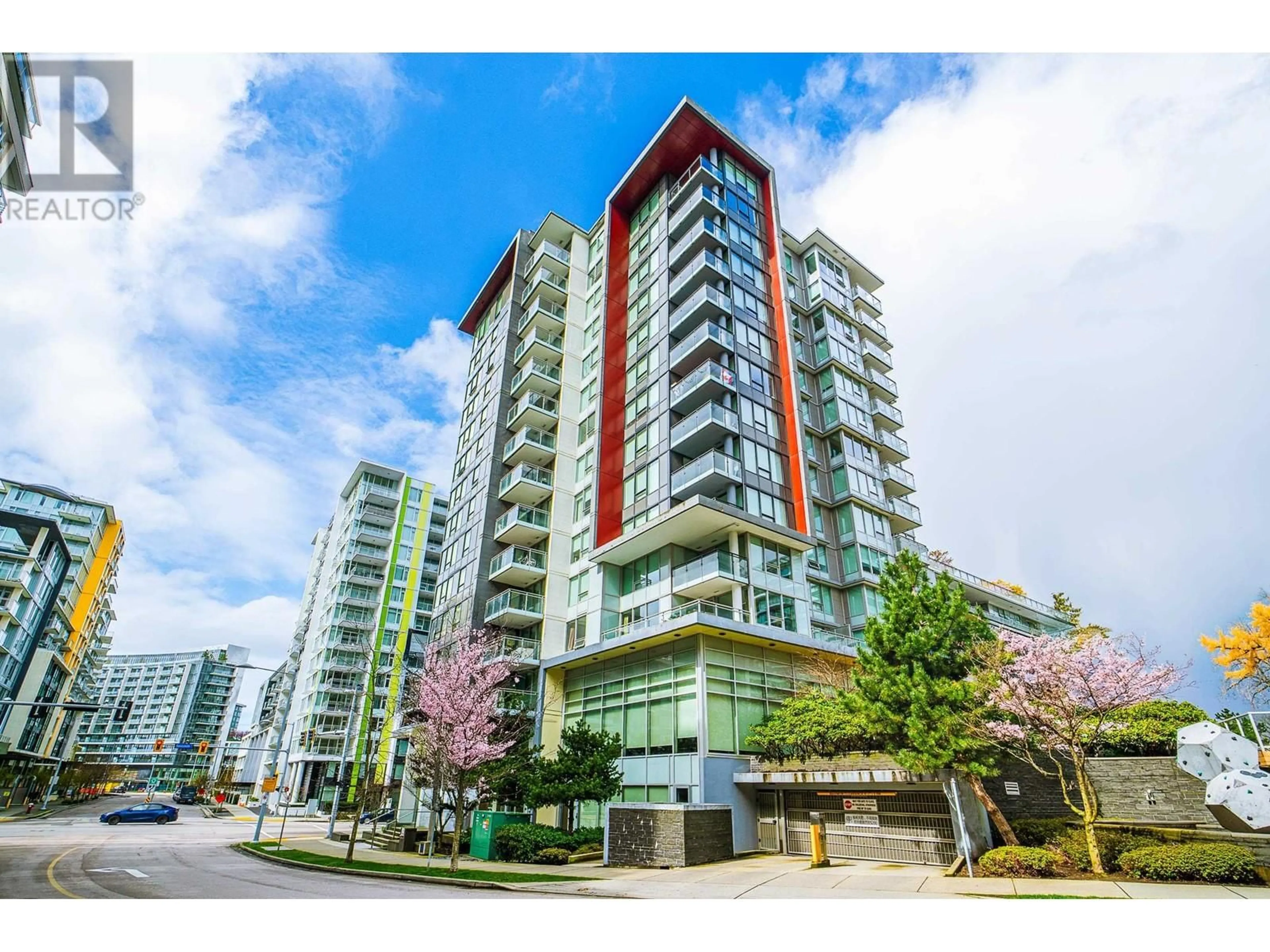 Living room with furniture, wood/laminate floor for 601 - 8833 HAZELBRIDGE WAY, Richmond British Columbia V6X0N3