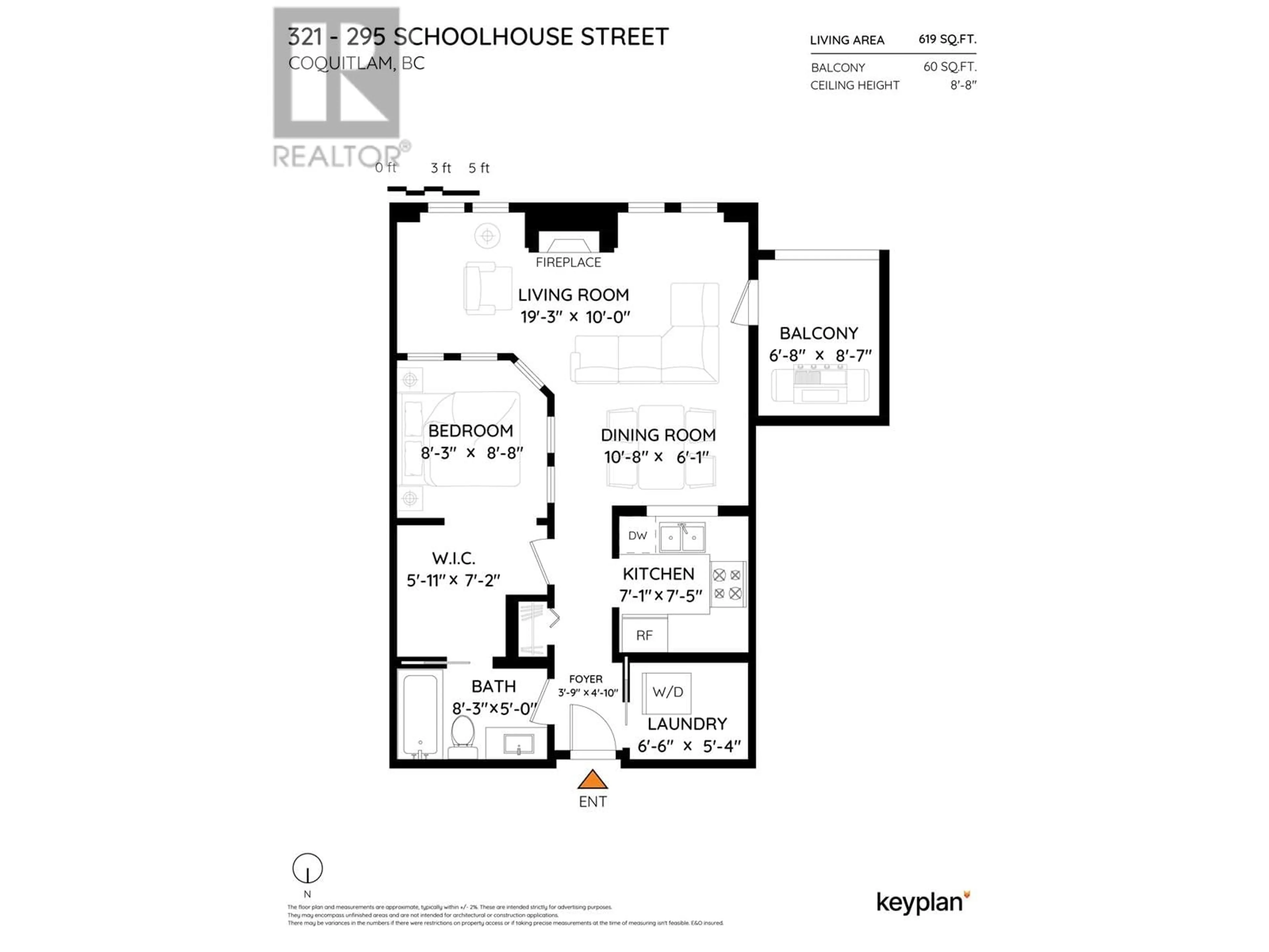 Floor plan for 321 - 295 SCHOOLHOUSE STREET, Coquitlam British Columbia V3K6X5
