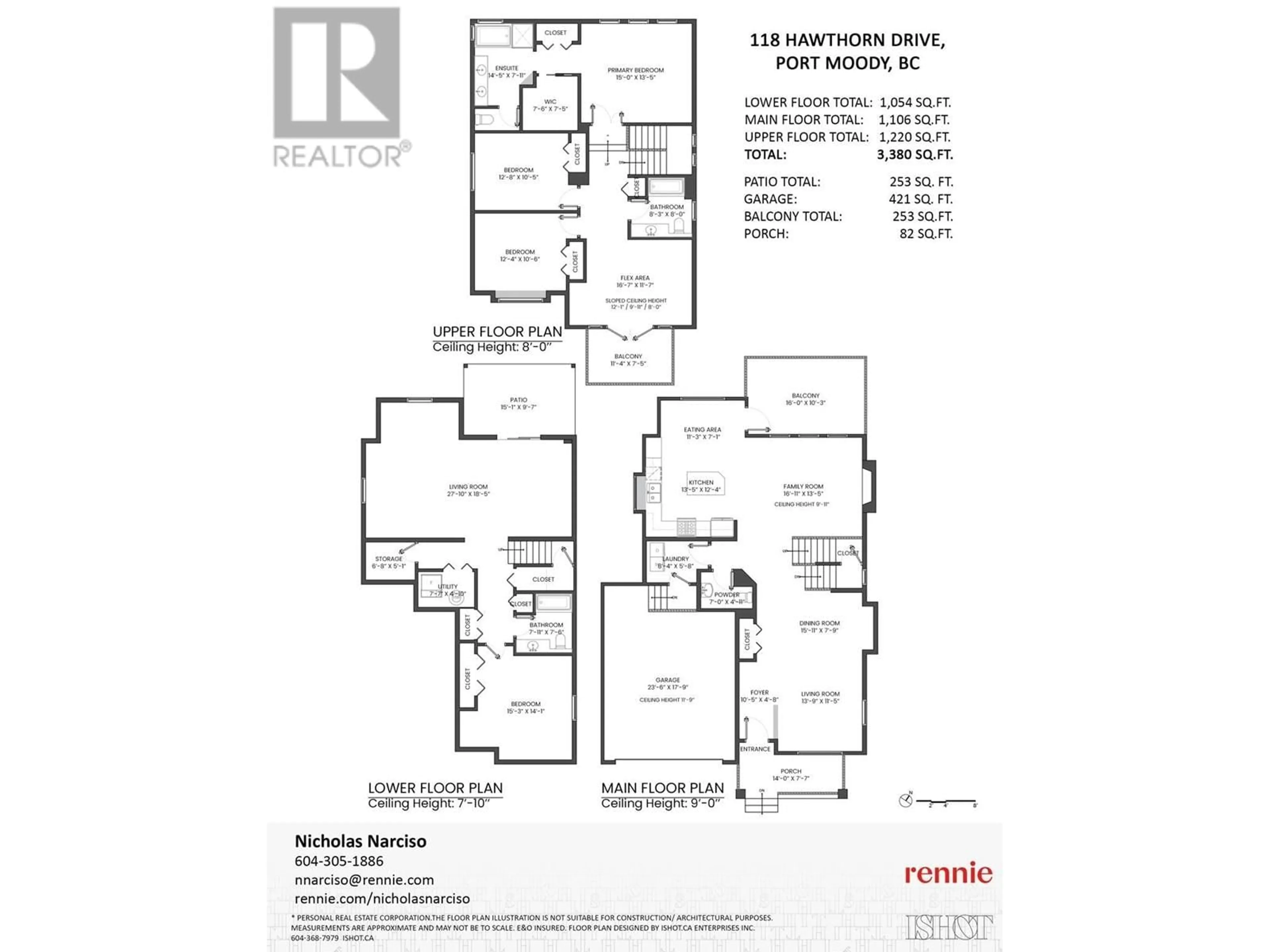 Floor plan for 118 HAWTHORN DRIVE, Port Moody British Columbia V3H0C5