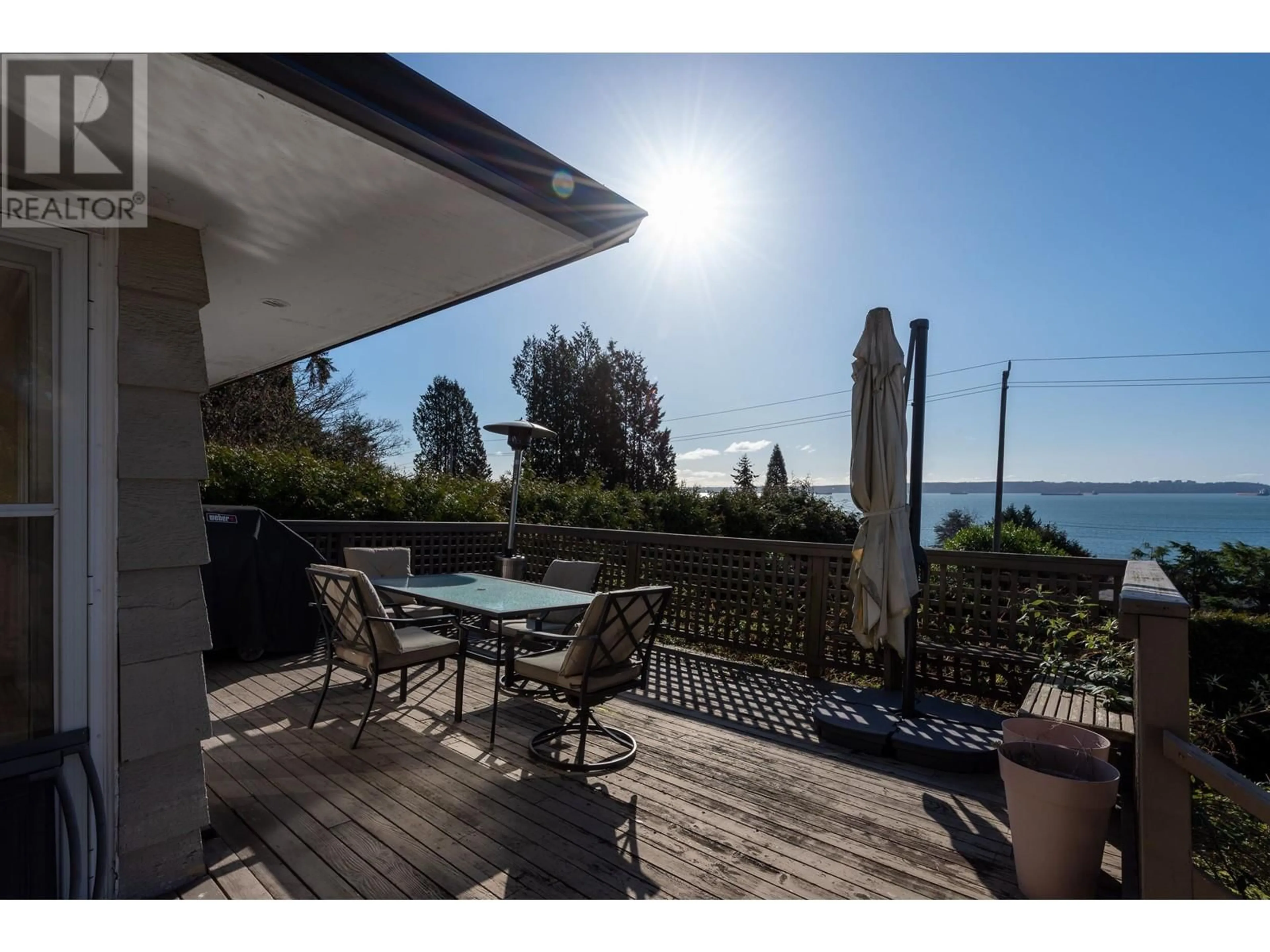 Patio, water/lake/river/ocean view for 3332 MATHERS AVENUE, West Vancouver British Columbia V7V2K5