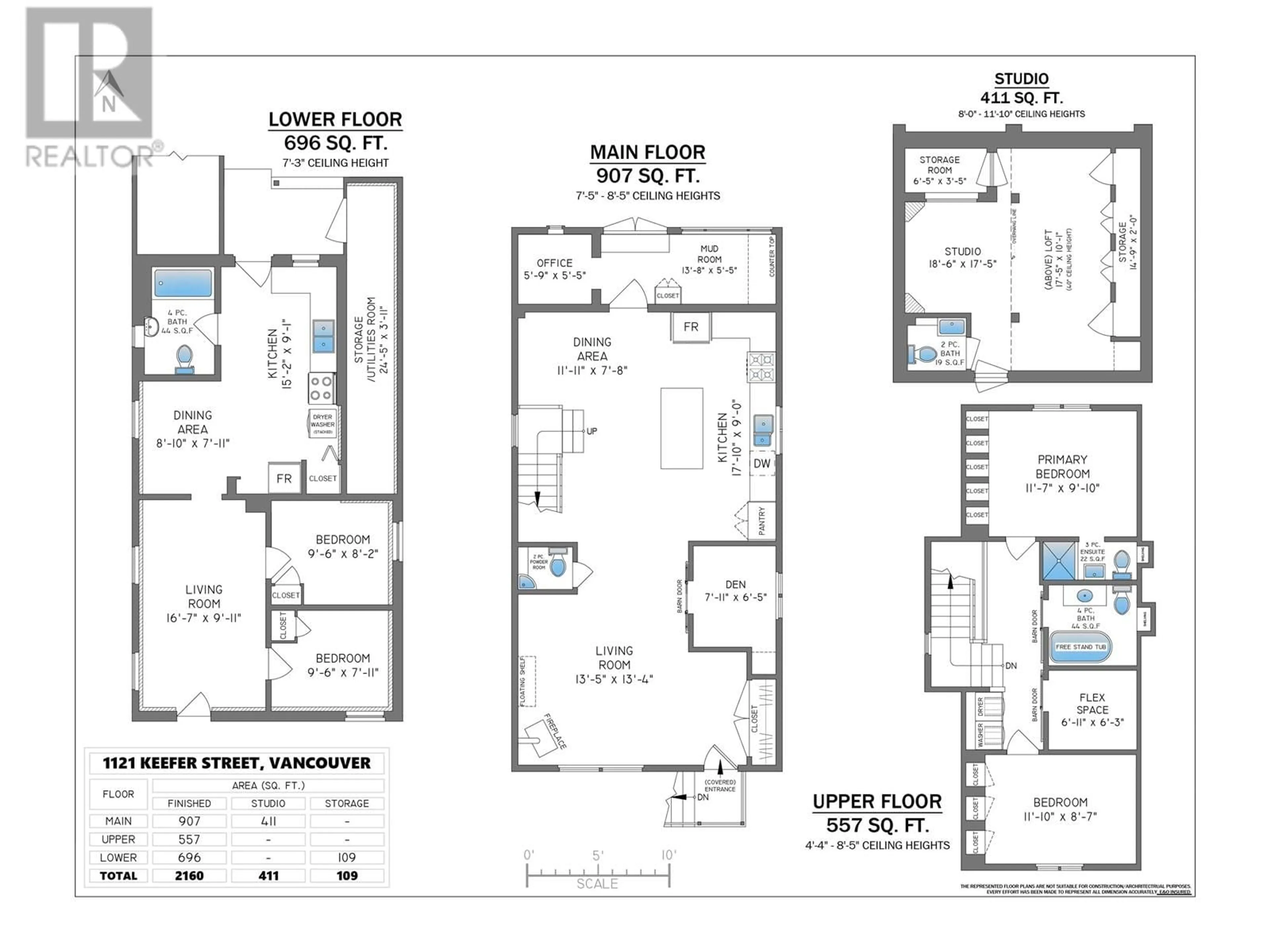 Floor plan for 1121 KEEFER STREET, Vancouver British Columbia V6A1Z2