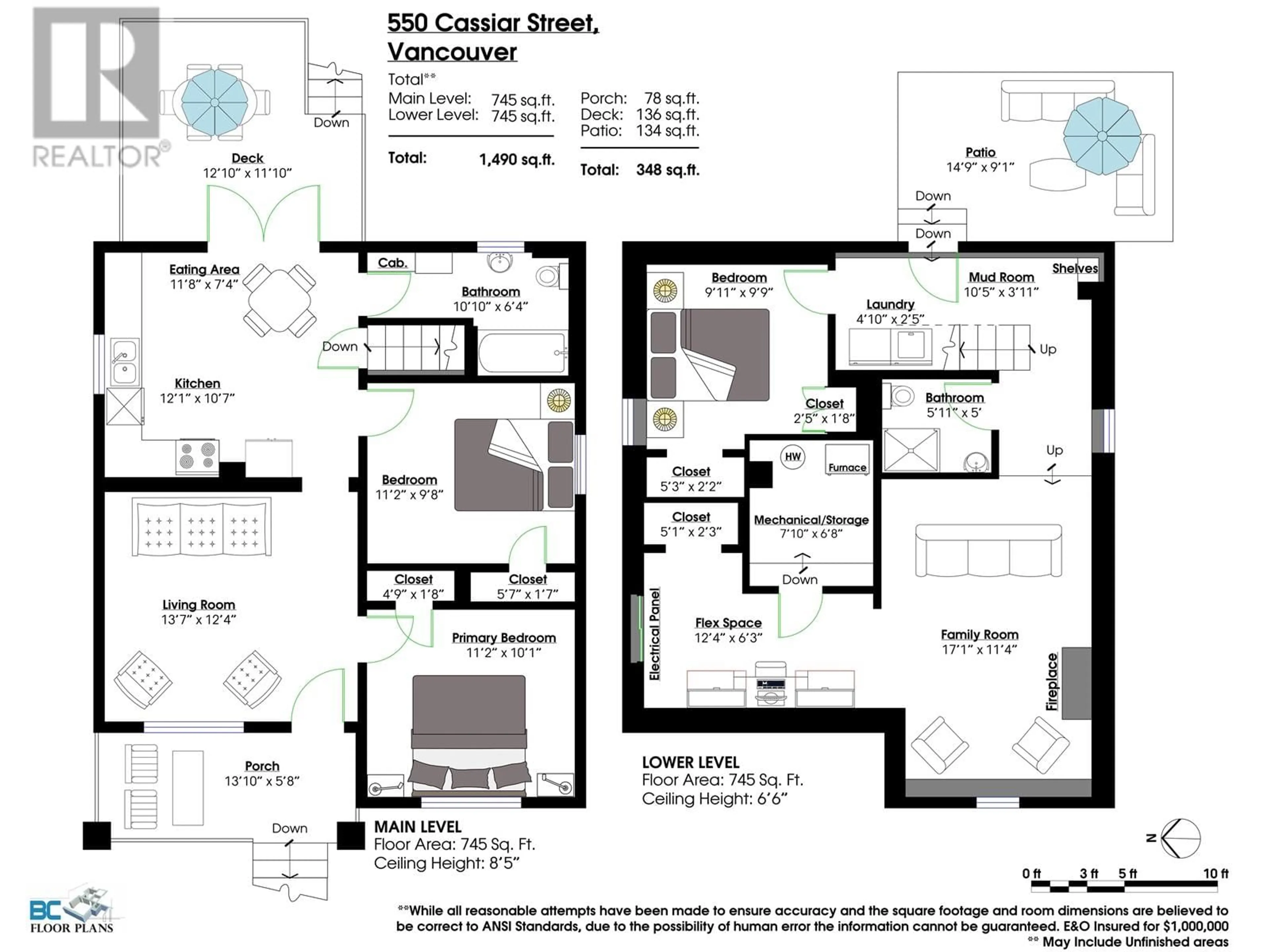 Floor plan for 550 CASSIAR STREET, Vancouver British Columbia V5K4M9
