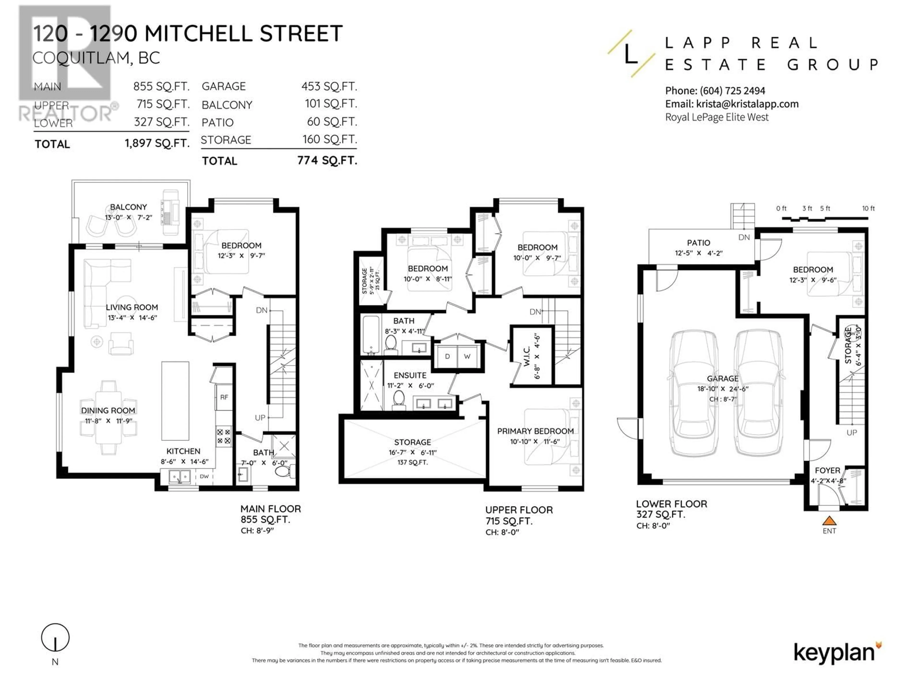 Floor plan for 120 - 1290 MITCHELL STREET, Coquitlam British Columbia V3E0N9