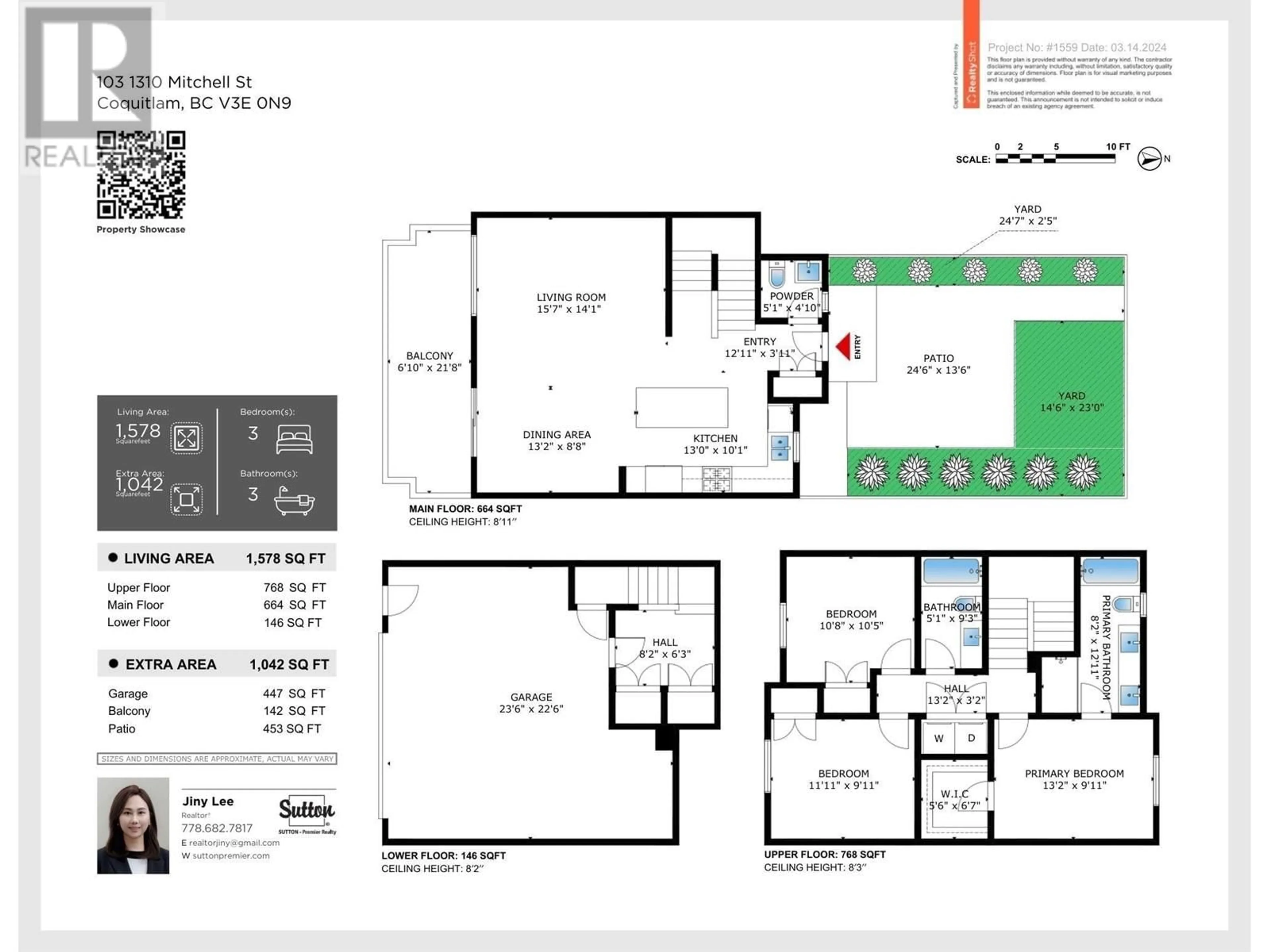 Floor plan for 103 - 1310 MITCHELL STREET, Coquitlam British Columbia V3E0T9