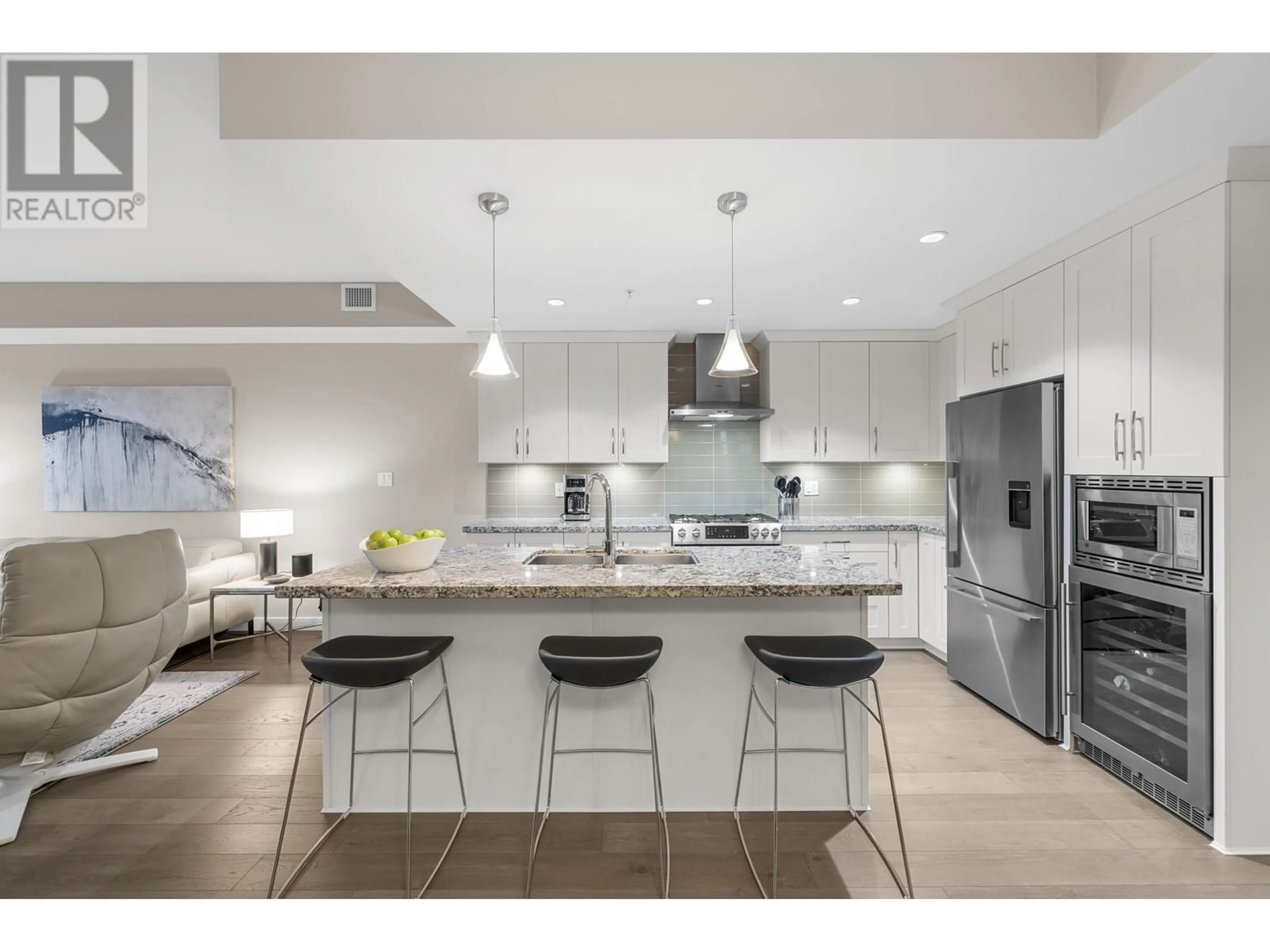 Contemporary kitchen, ceramic/tile floor for 105 - 4977 SPRINGS BOULEVARD, Tsawwassen British Columbia V4M0C1