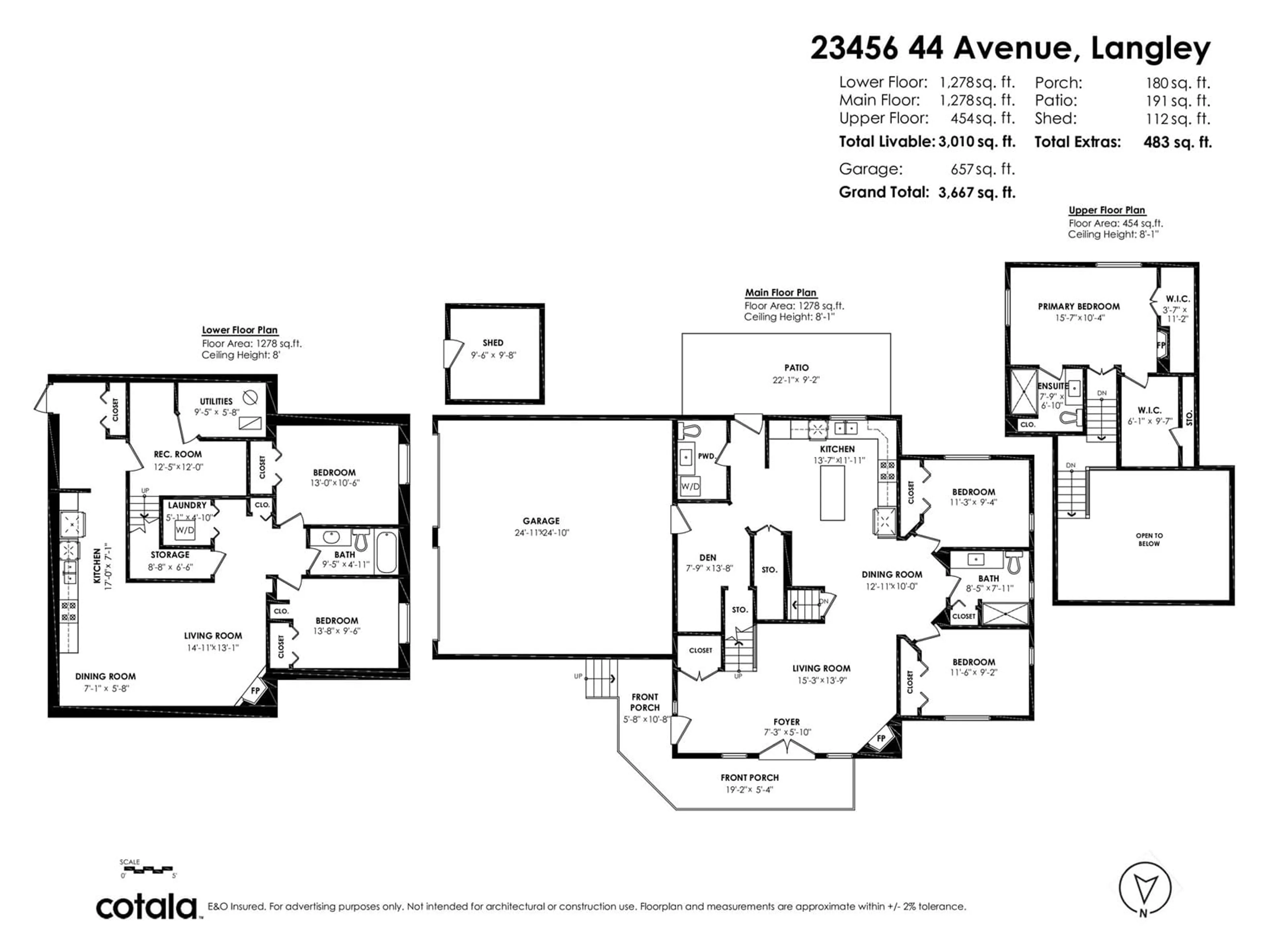 Floor plan for 23456 44, Langley British Columbia V2Z2V2