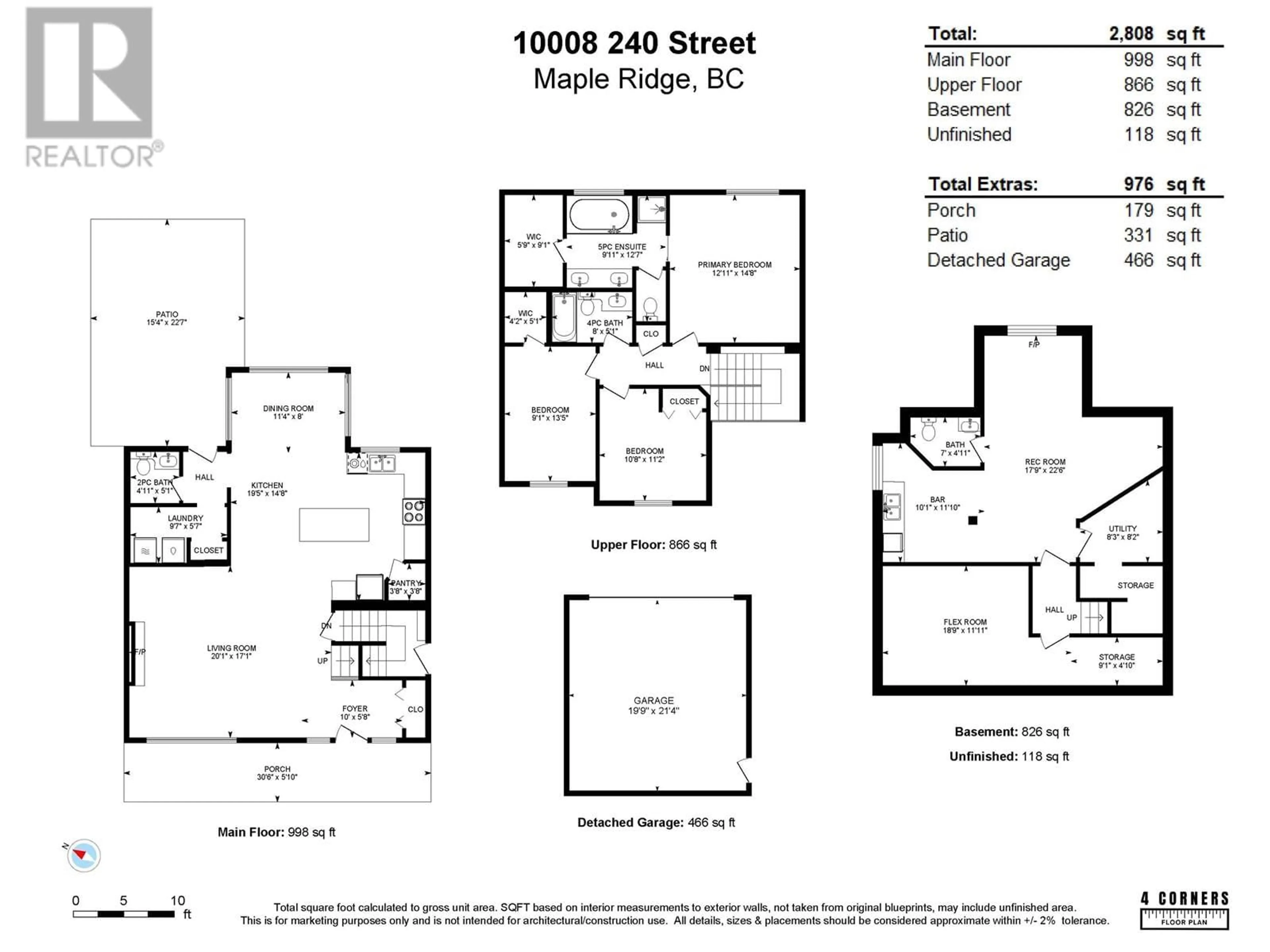 Floor plan for 10008 240 STREET, Maple Ridge British Columbia V2W1Z9