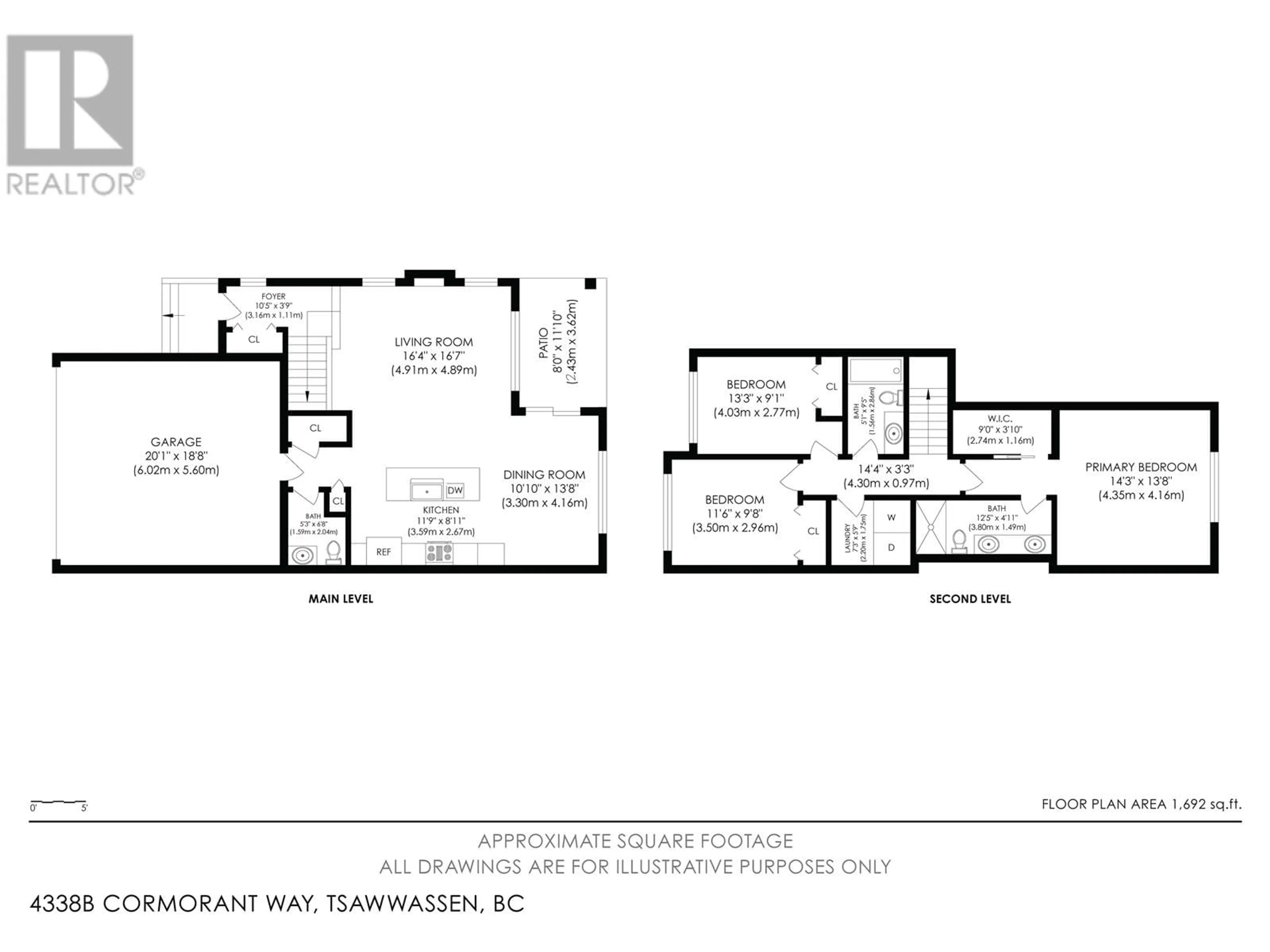 Floor plan for B - 4338 CORMORANT WAY, Tsawwassen British Columbia V4M0E6