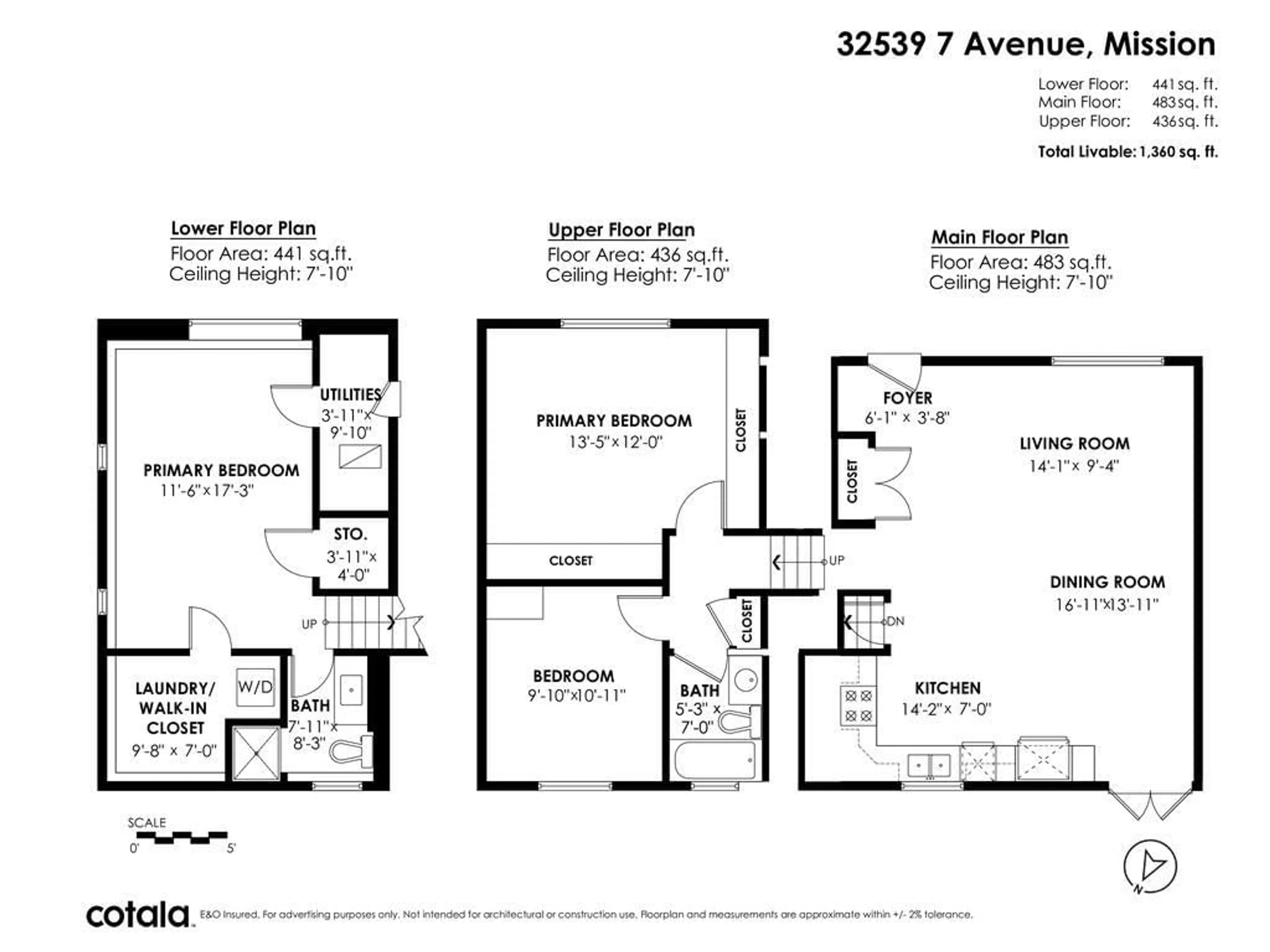 Floor plan for 32539 7, Mission British Columbia V2V2B8