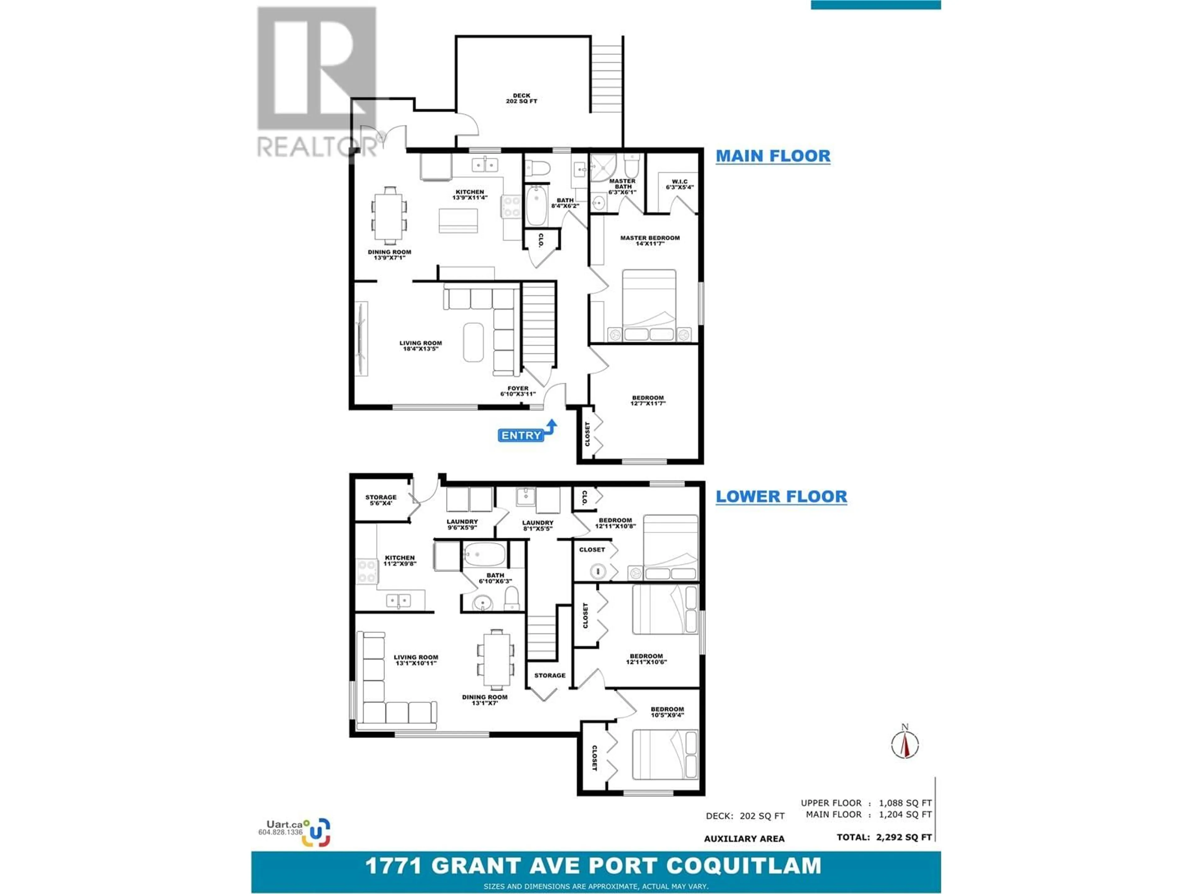 Floor plan for 1771 GRANT AVENUE, Port Coquitlam British Columbia V3B1P5