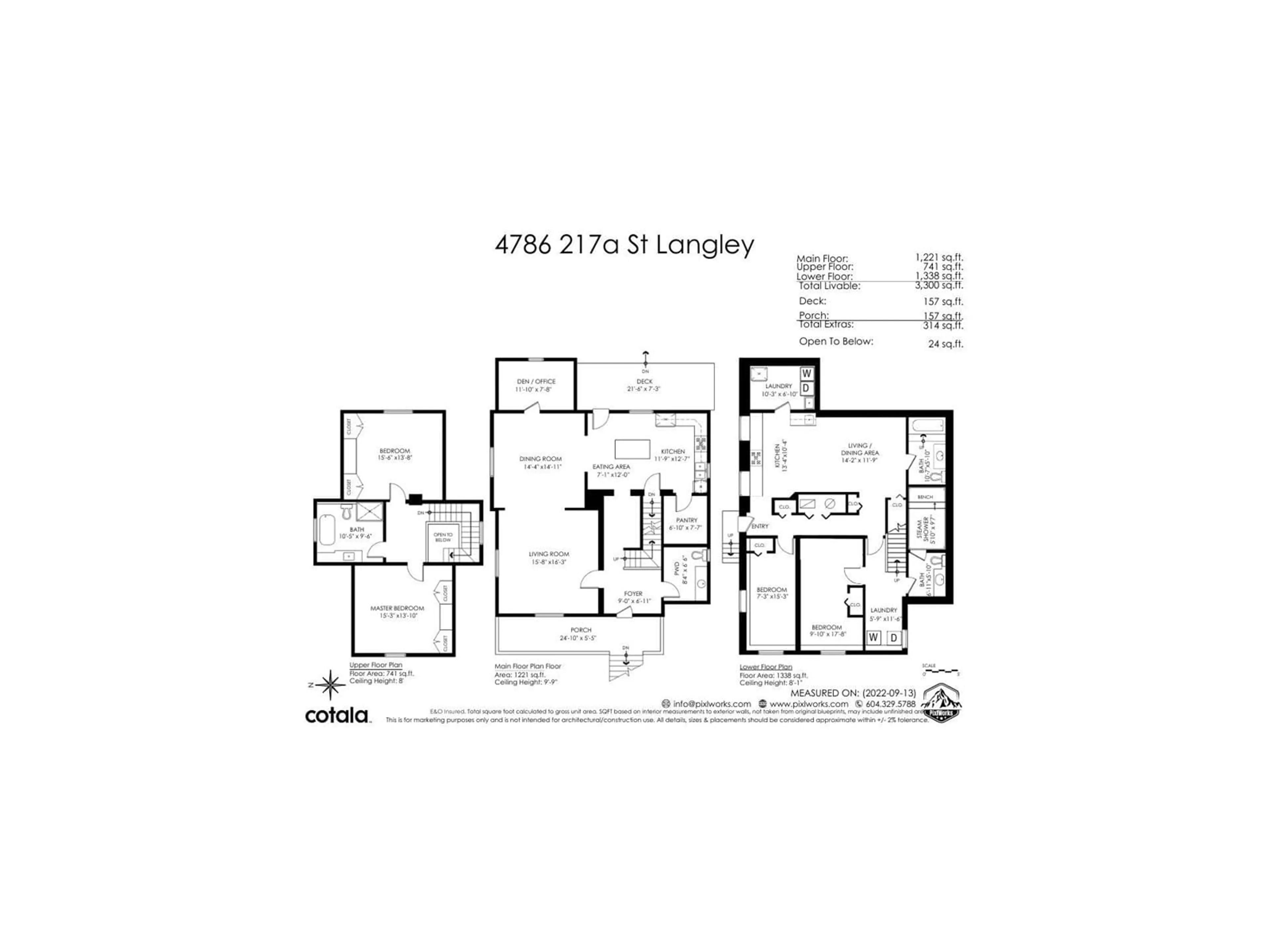 Floor plan for 4786 217A, Langley British Columbia V3A2N7