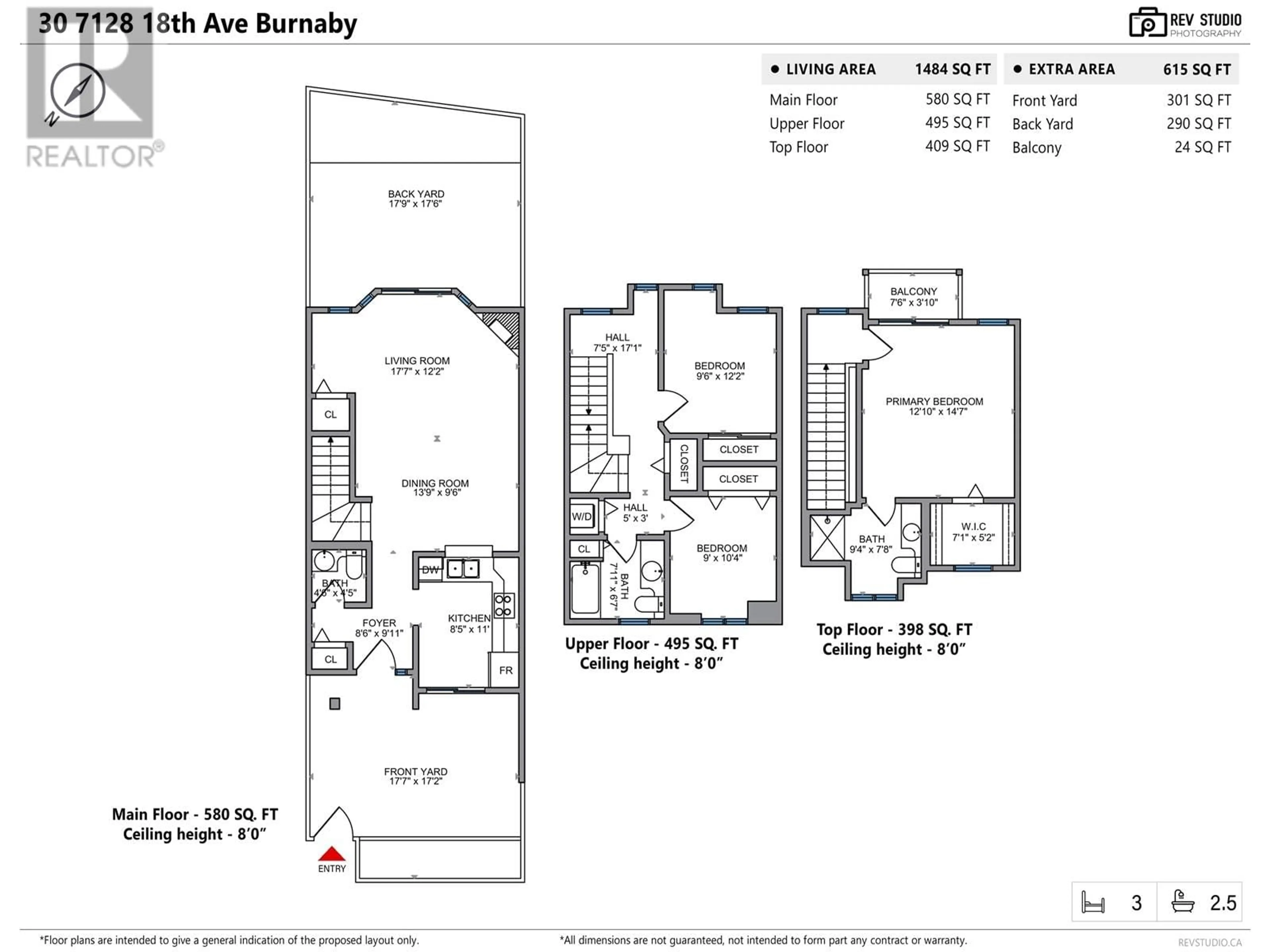 Floor plan for 30 - 7128 18TH AVENUE, Burnaby British Columbia V3N1H1