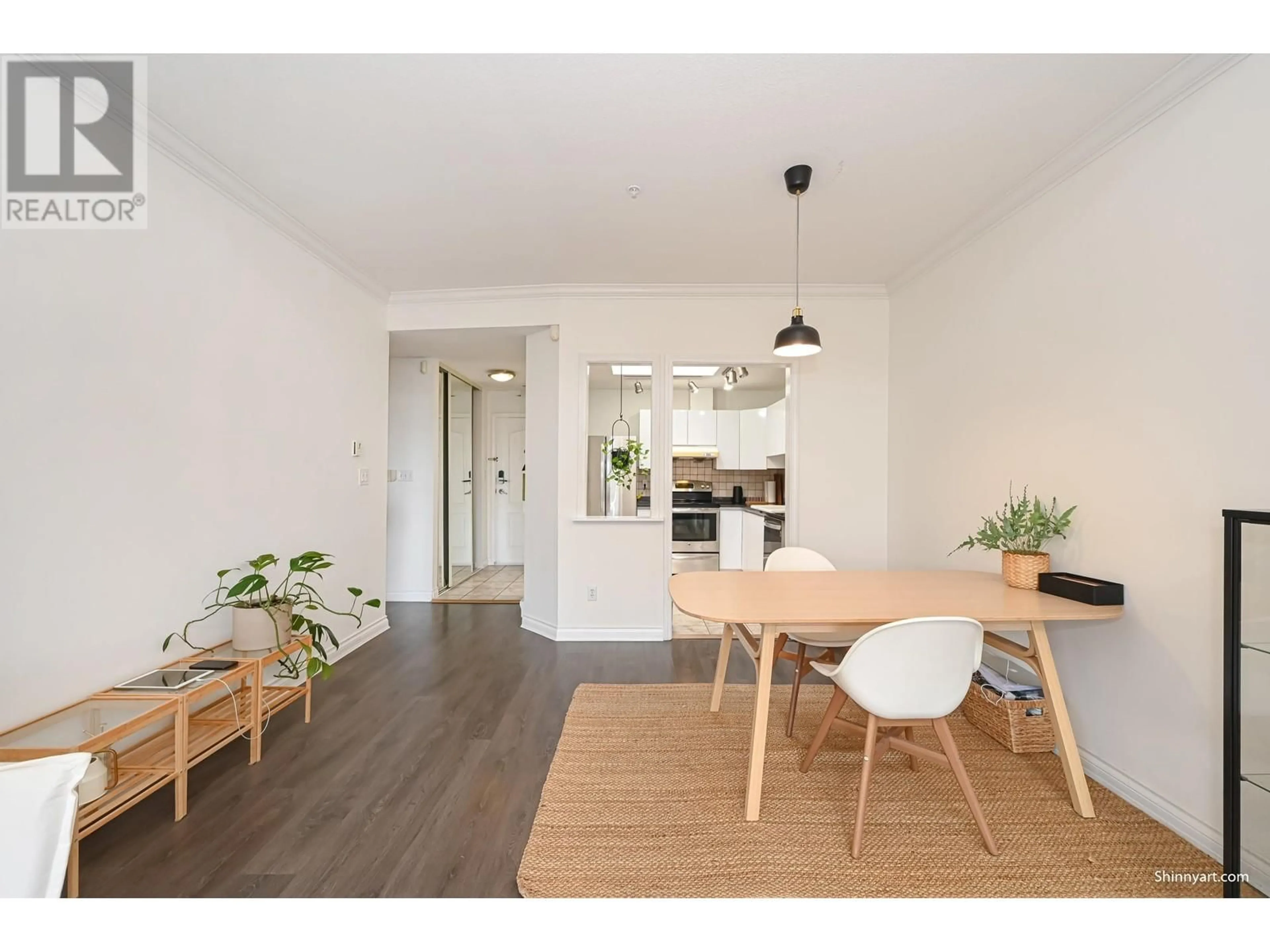 Dining room, wood/laminate floor for 308 - 7633 ST. ALBANS ROAD, Richmond British Columbia V6Y3W7