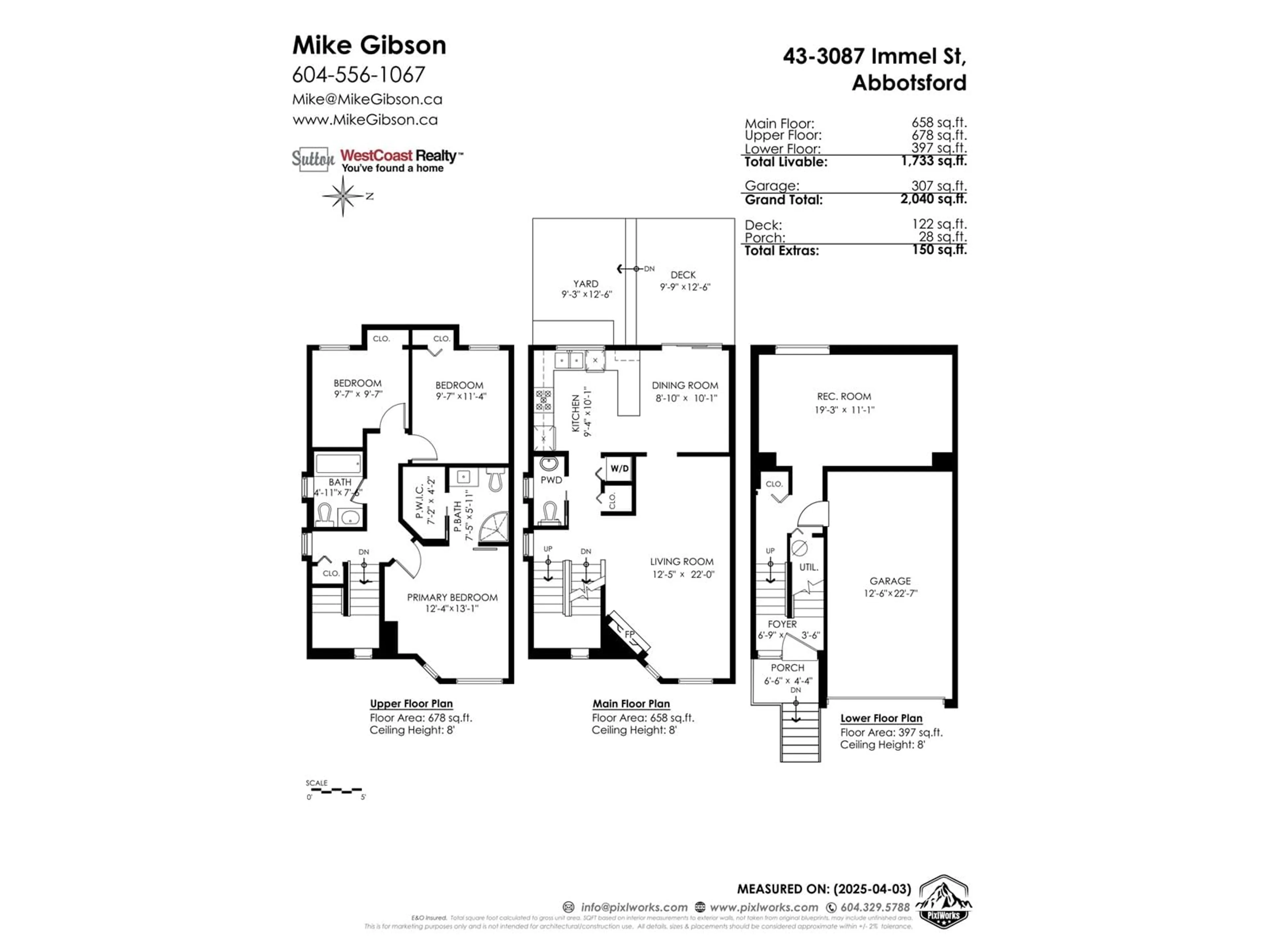 Floor plan for 43 - 3087 IMMEL, Abbotsford British Columbia V2S6Z6