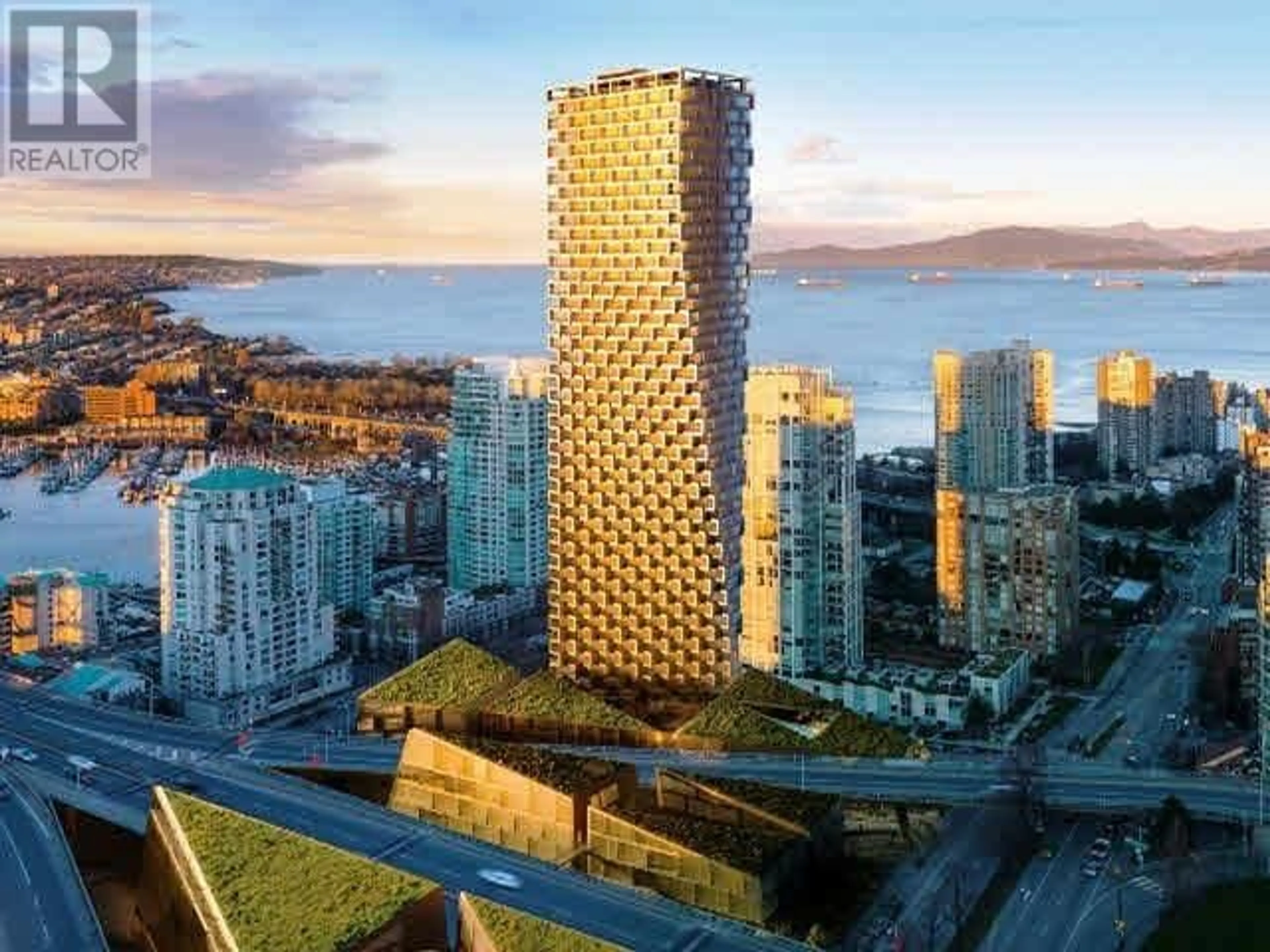 A pic from outside/outdoor area/front of a property/back of a property/a pic from drone, city buildings view from balcony for 3207 - 1480 HOWE STREET, Vancouver British Columbia V6Z0G5