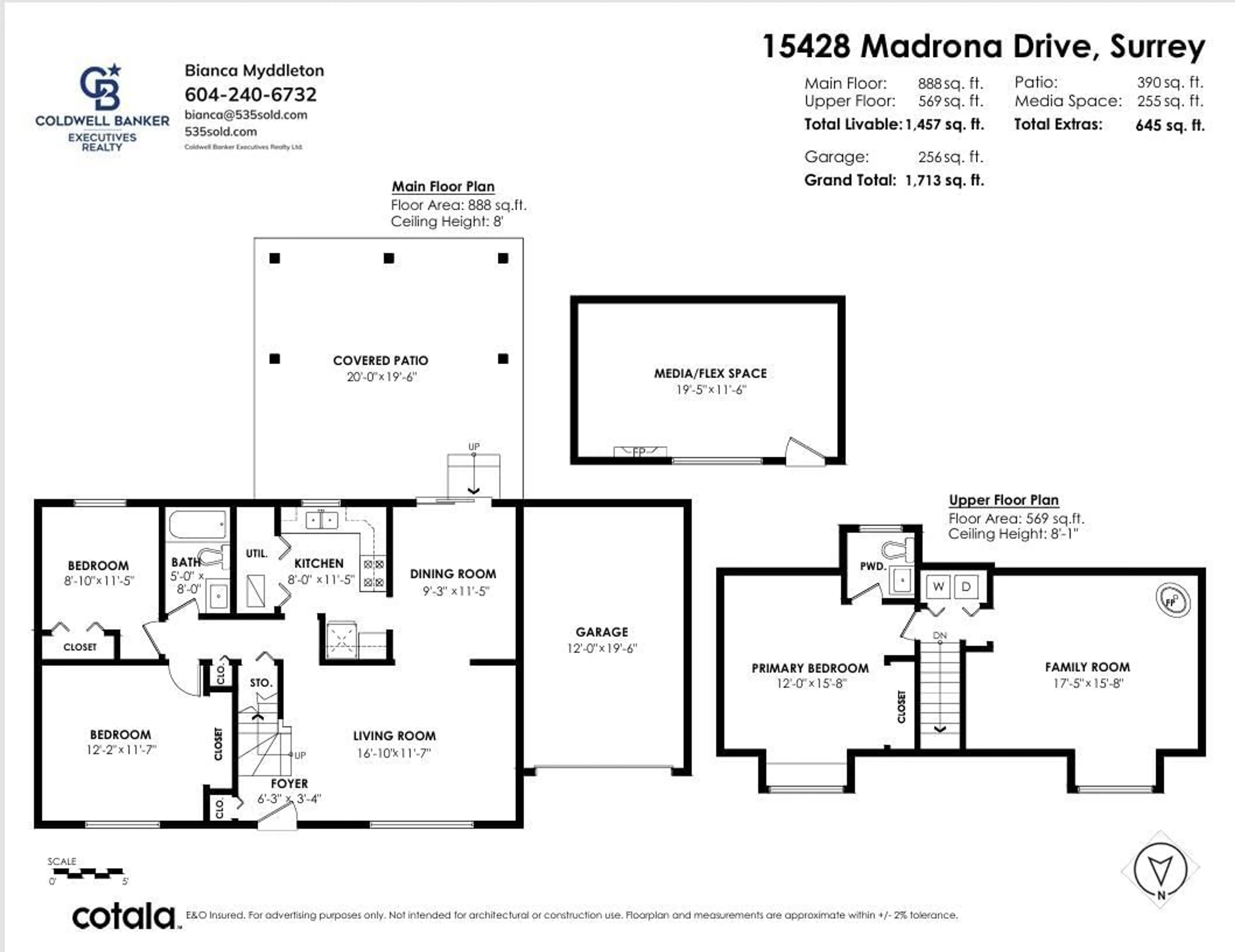 Floor plan for 15428 MADRONA, Surrey British Columbia V4A5N3