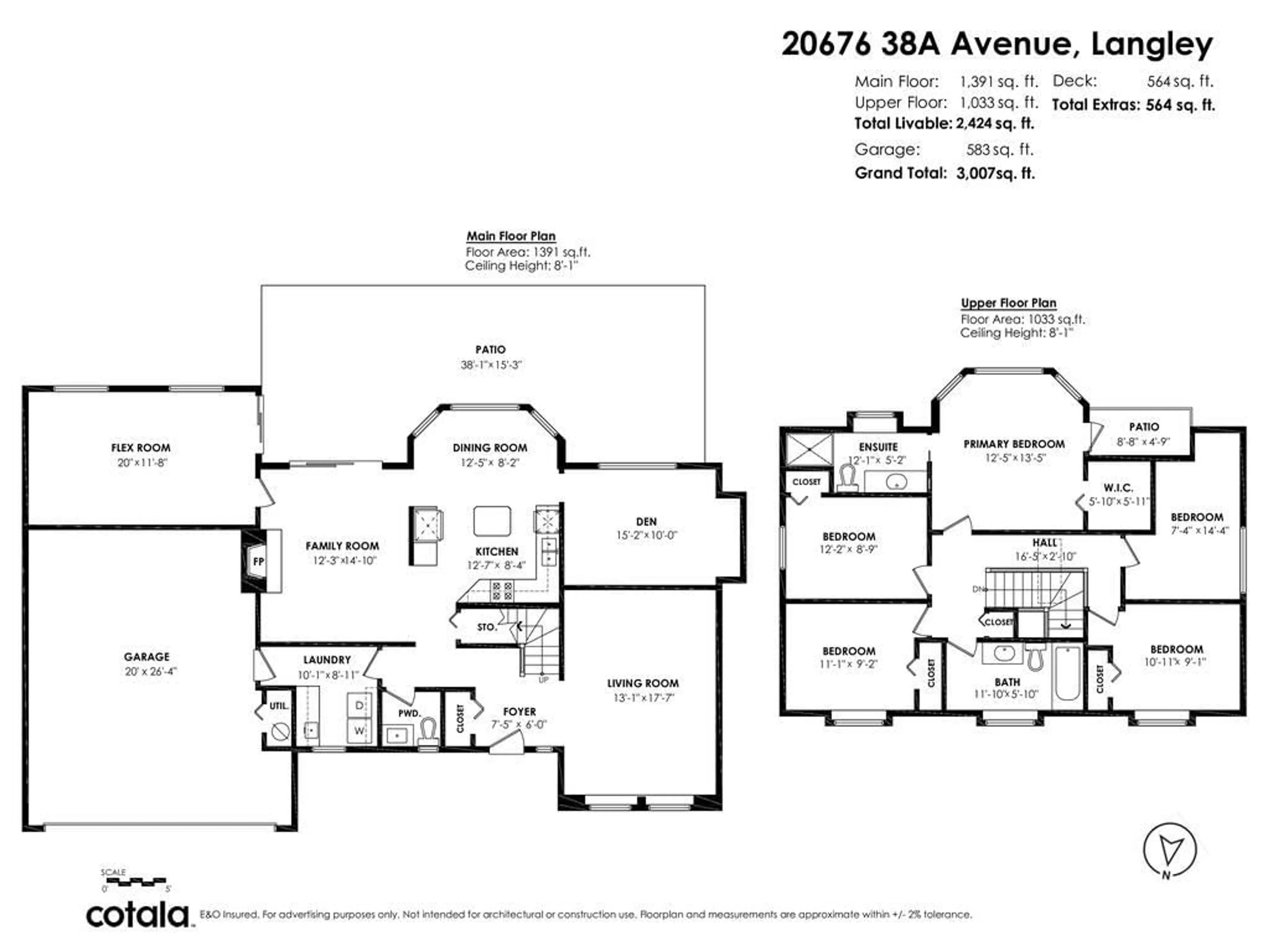 Floor plan for 20676 38A, Langley British Columbia V3A5L7