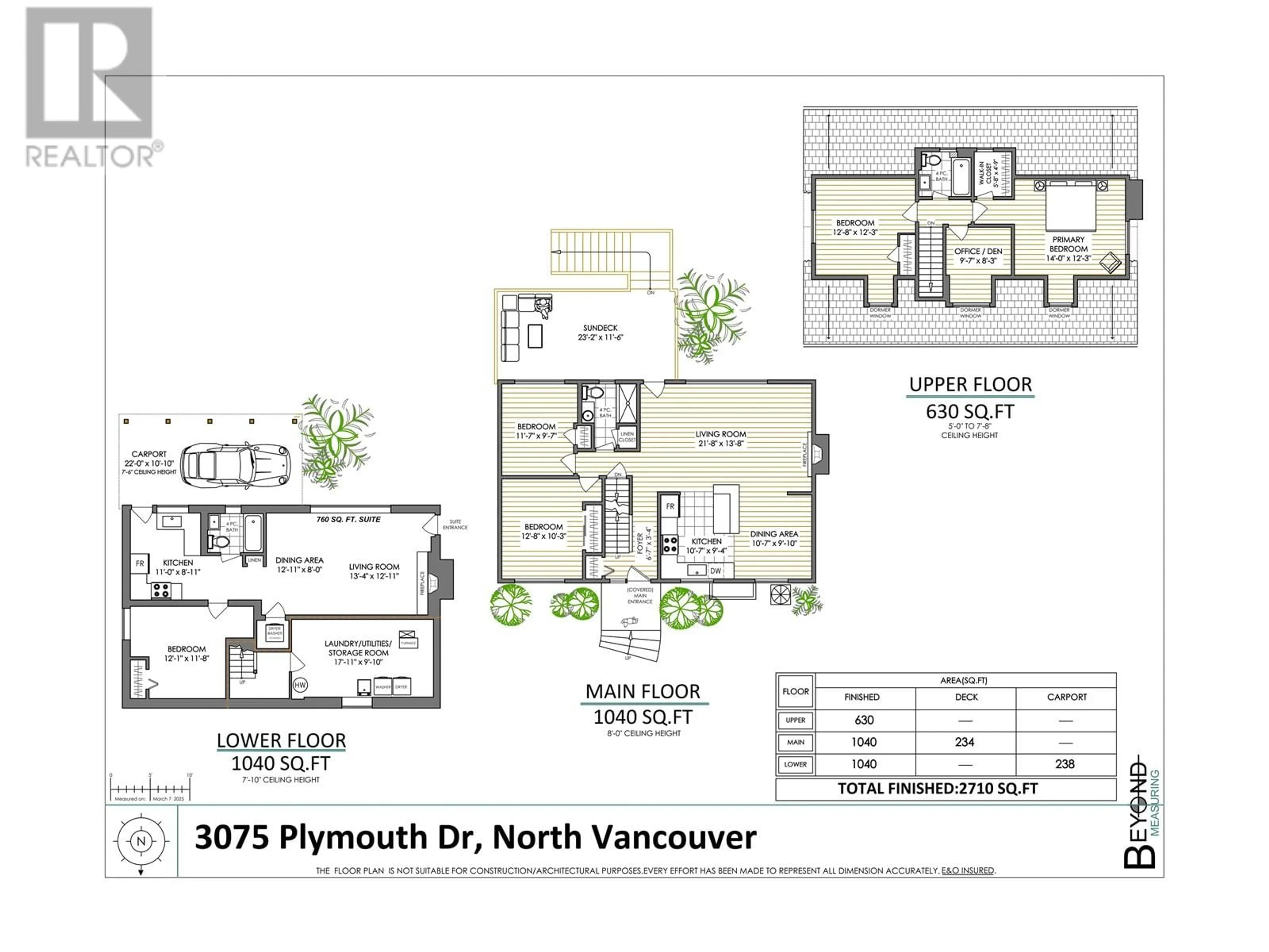 Floor plan for 3075 PLYMOUTH DRIVE, North Vancouver British Columbia V7H1C8