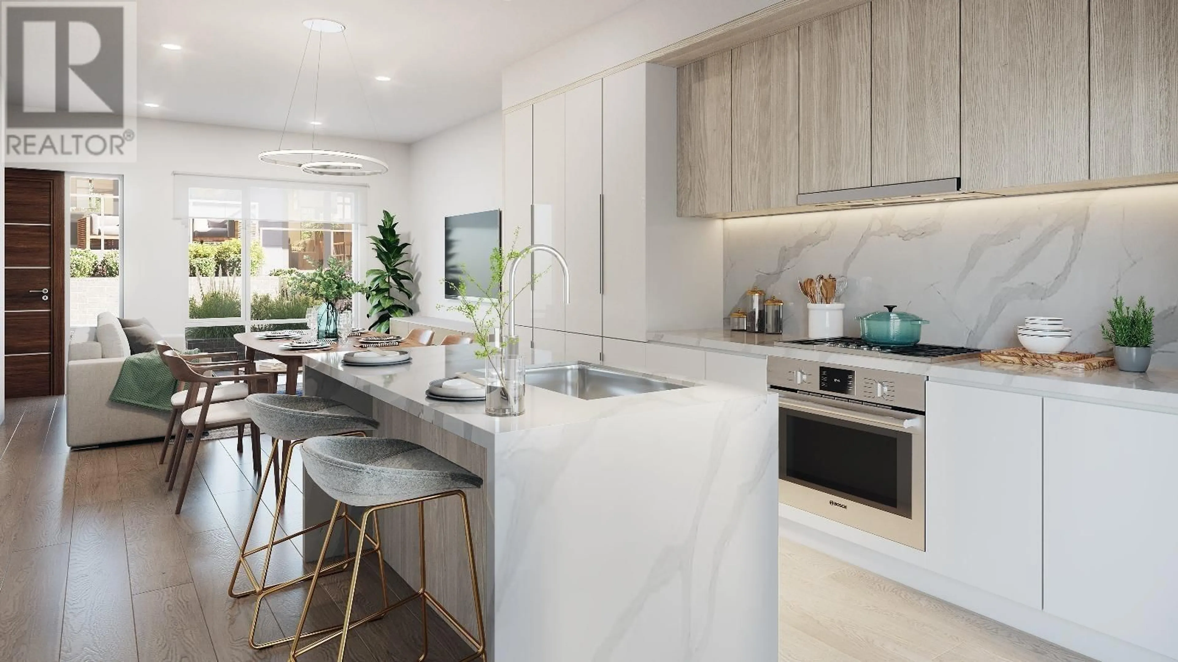 Open concept kitchen, ceramic/tile floor for 121 - 7451 GRANVILLE STREET, Vancouver British Columbia V6P4Y4