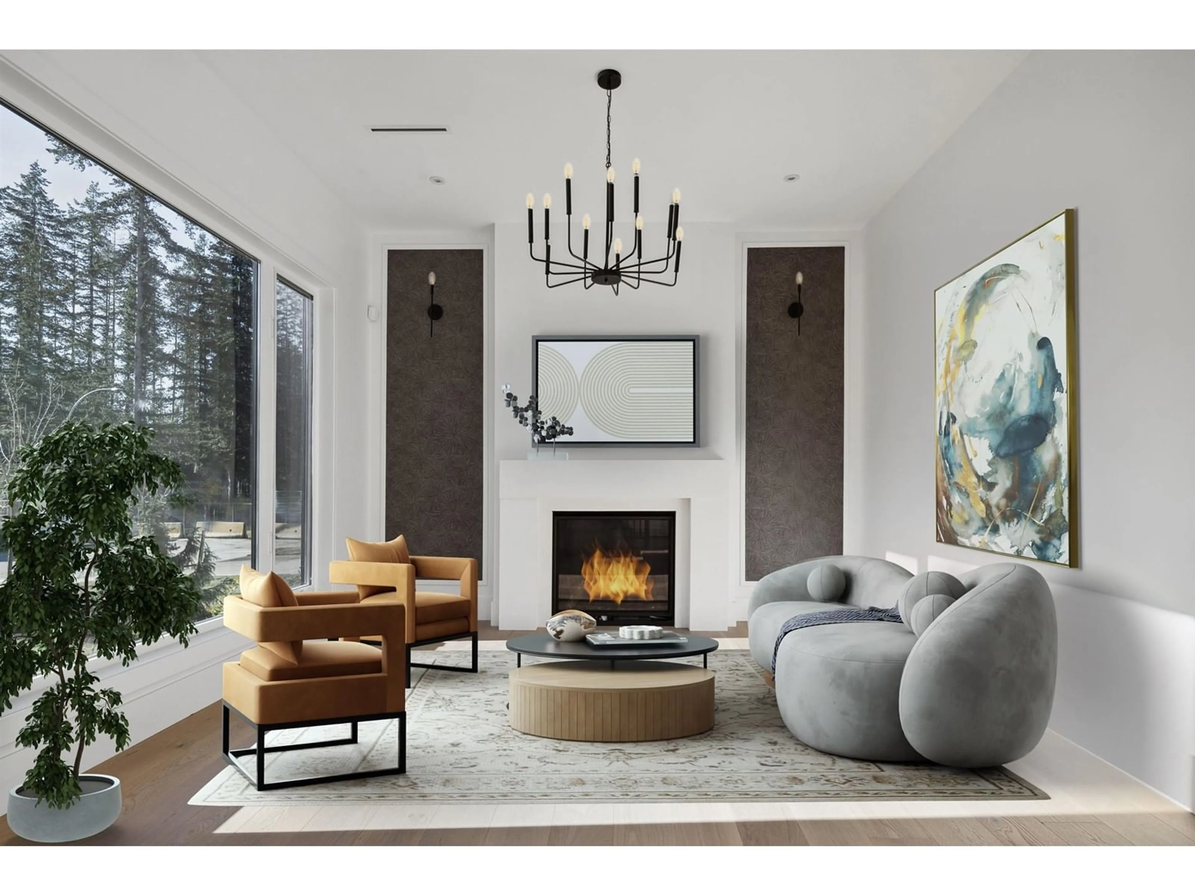 Living room with furniture, unknown for 19679 31B, Langley British Columbia V2Z0B2