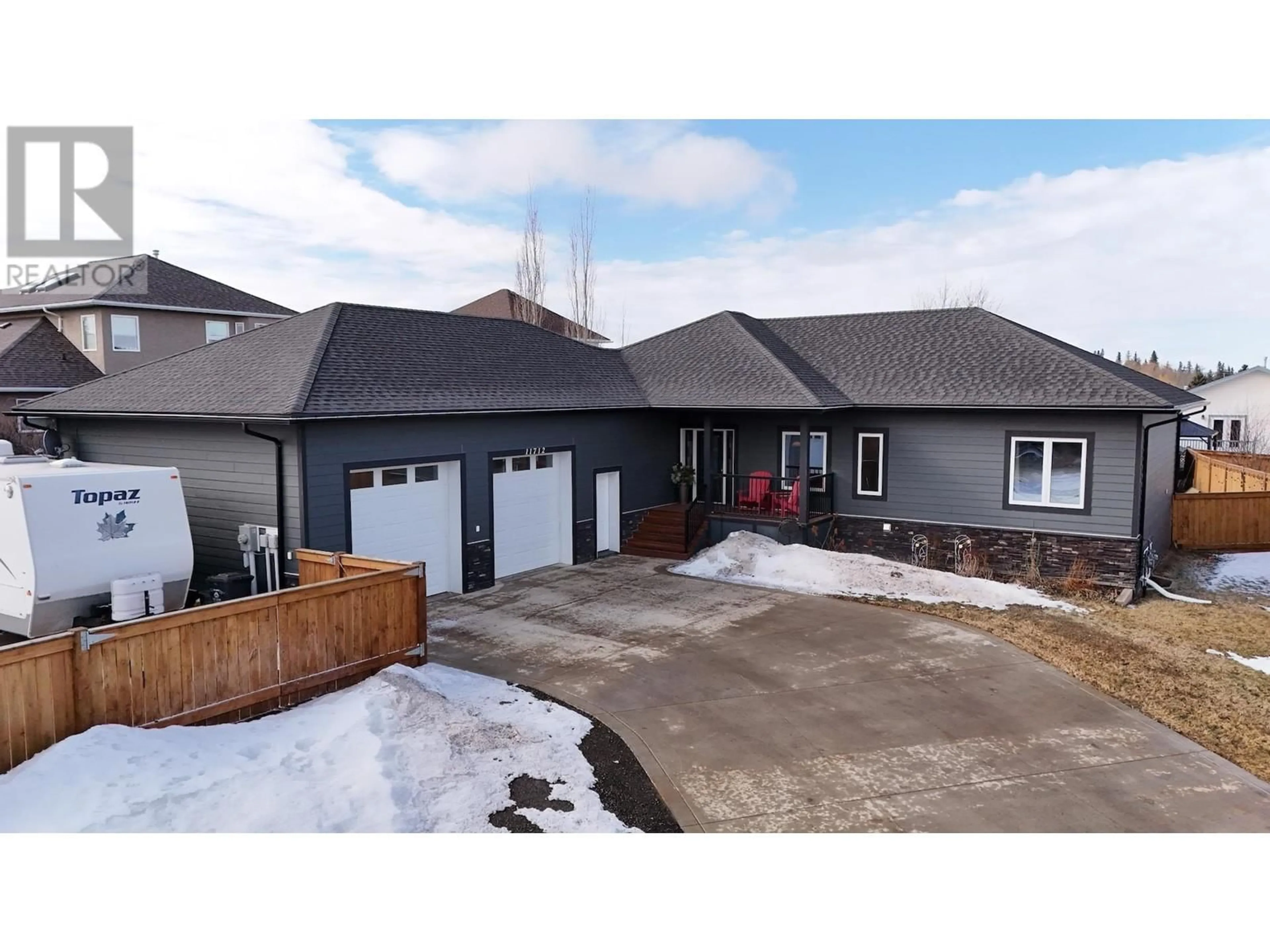 A pic from outside/outdoor area/front of a property/back of a property/a pic from drone, street for 11712 88A STREET, Fort St. John British Columbia V1J0H8