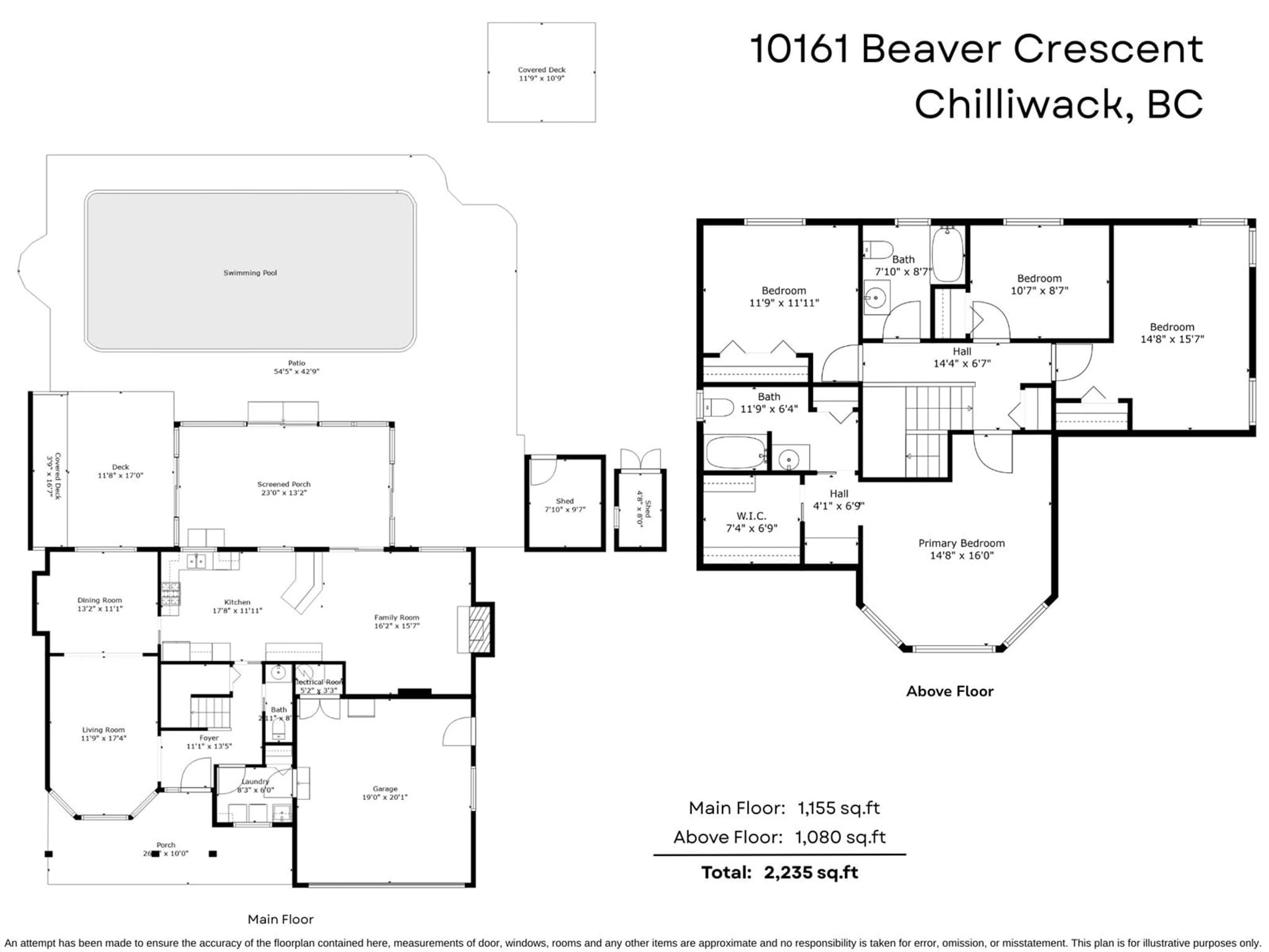 Floor plan for 10161 BEAVER CRESCENT, Chilliwack British Columbia V2P7X4