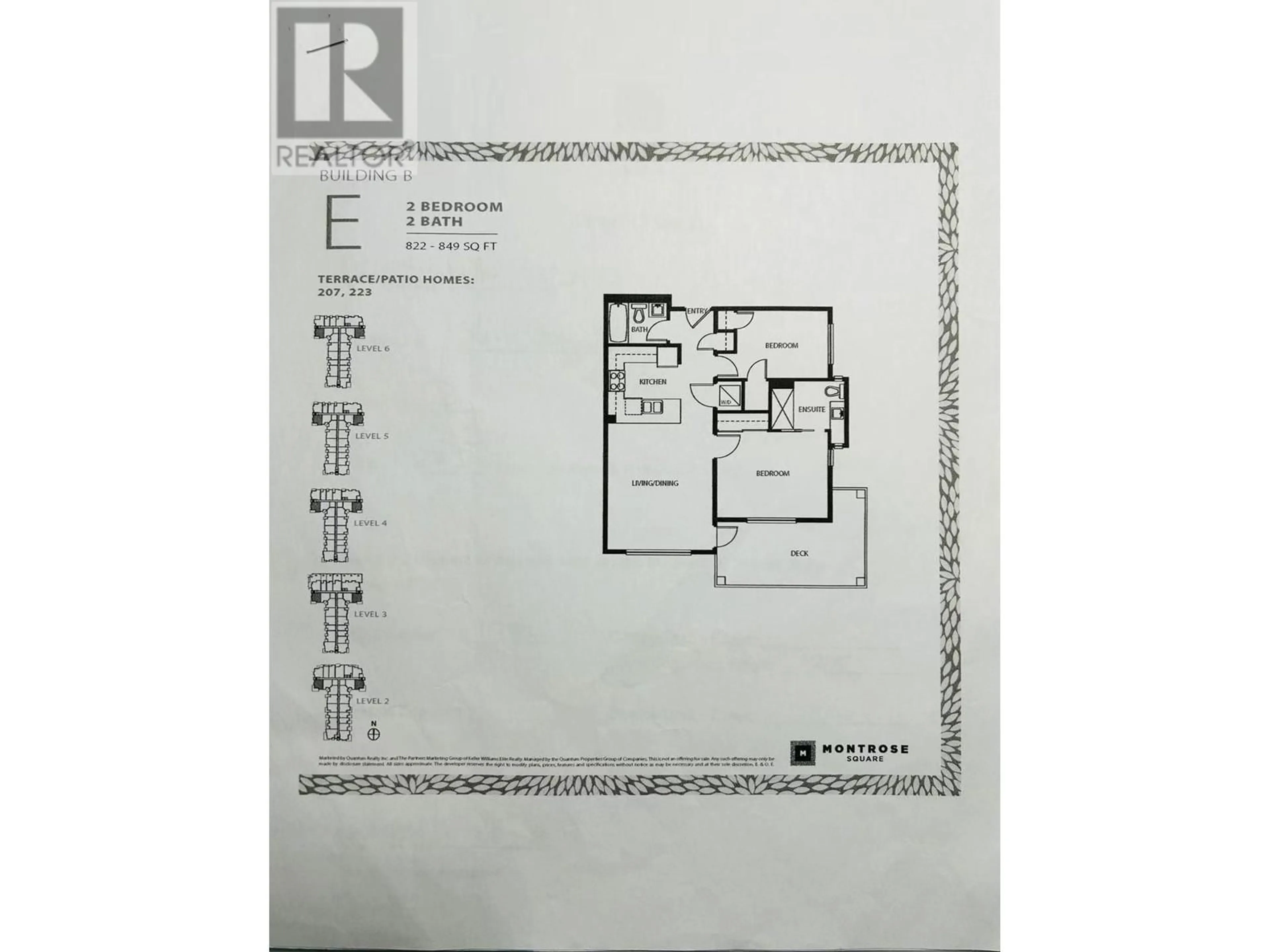 Floor plan for 3223 - 2180 KELLY AVENUE, Port Coquitlam British Columbia V3C0S4