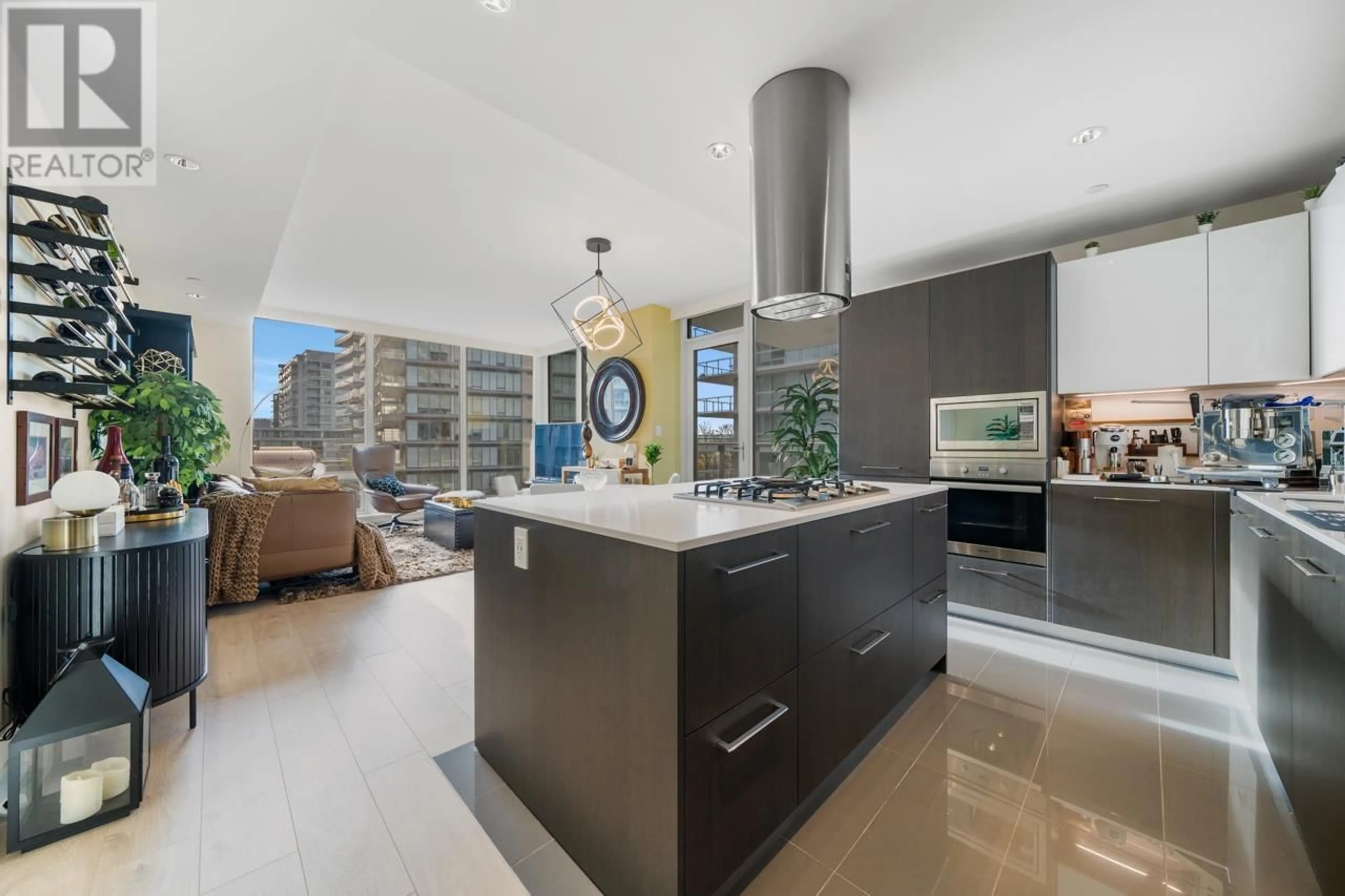 Open concept kitchen, ceramic/tile floor for 407 - 6633 PEARSON WAY, Richmond British Columbia V7C0C4