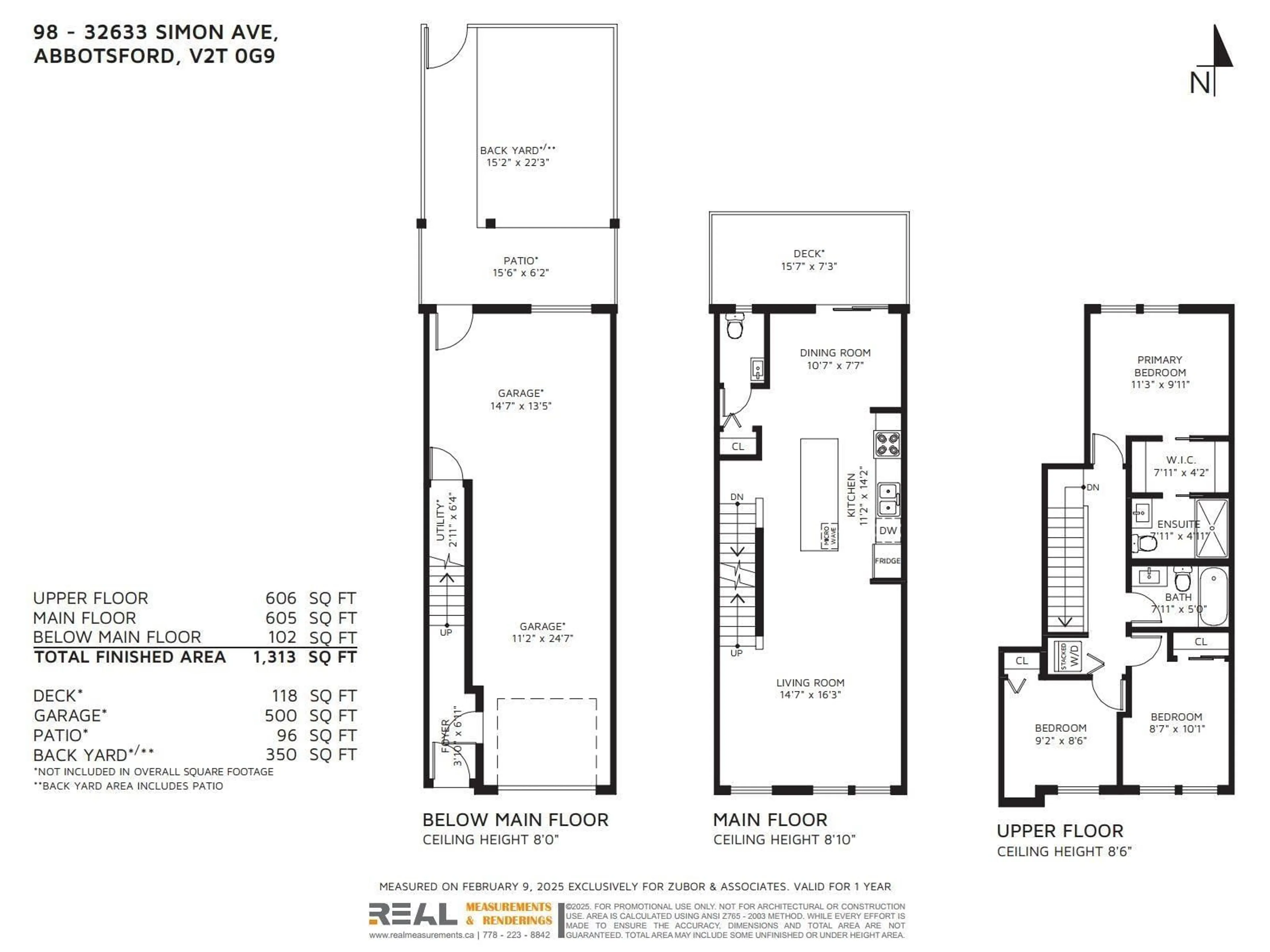 Floor plan for 98 - 32633 SIMON, Abbotsford British Columbia V2T0G9