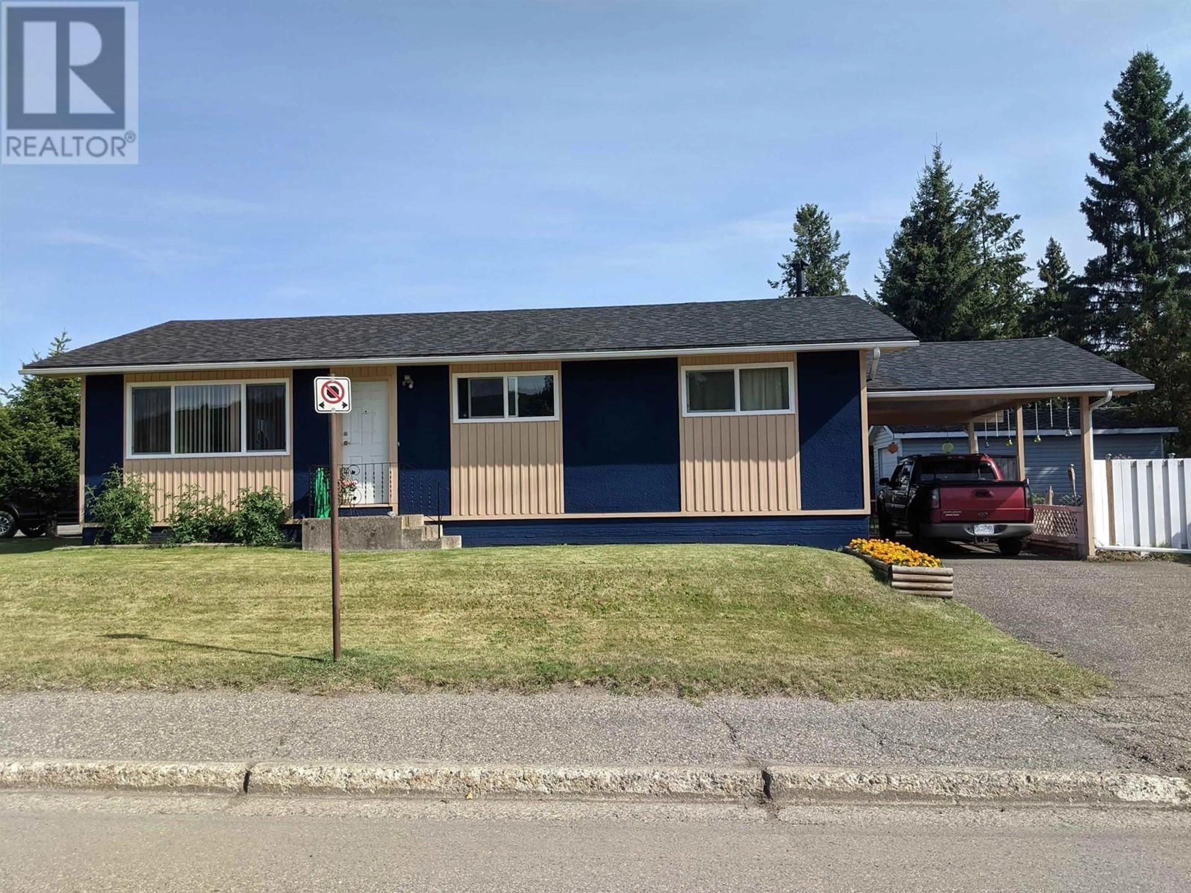 Home with vinyl exterior material, street for 196 TABOR BOULEVARD, Prince George British Columbia V2M4L4