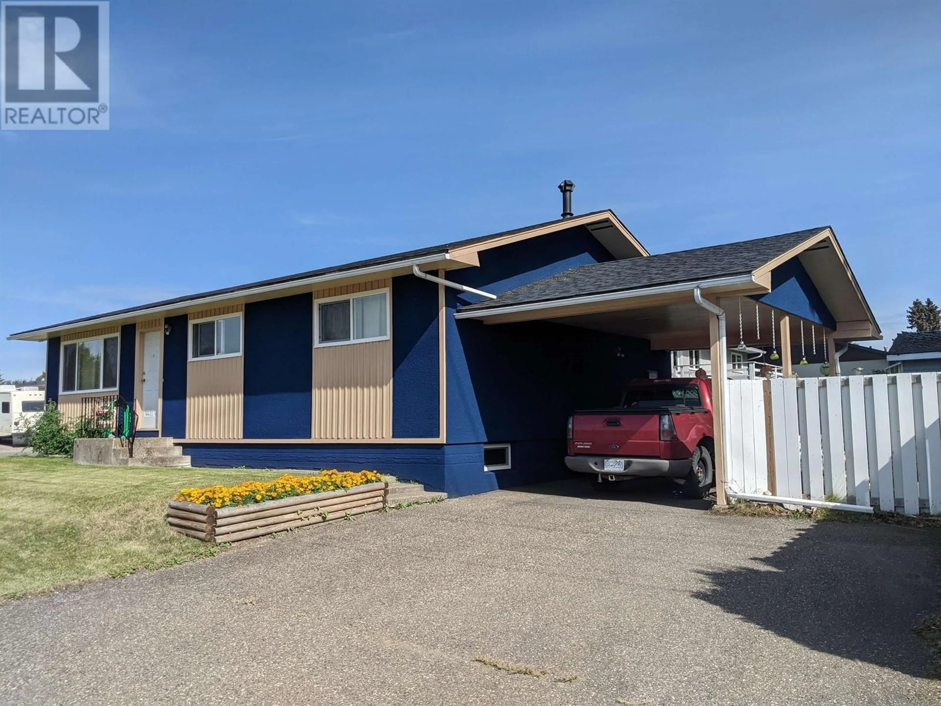 Home with vinyl exterior material, street for 196 TABOR BOULEVARD, Prince George British Columbia V2M4L4