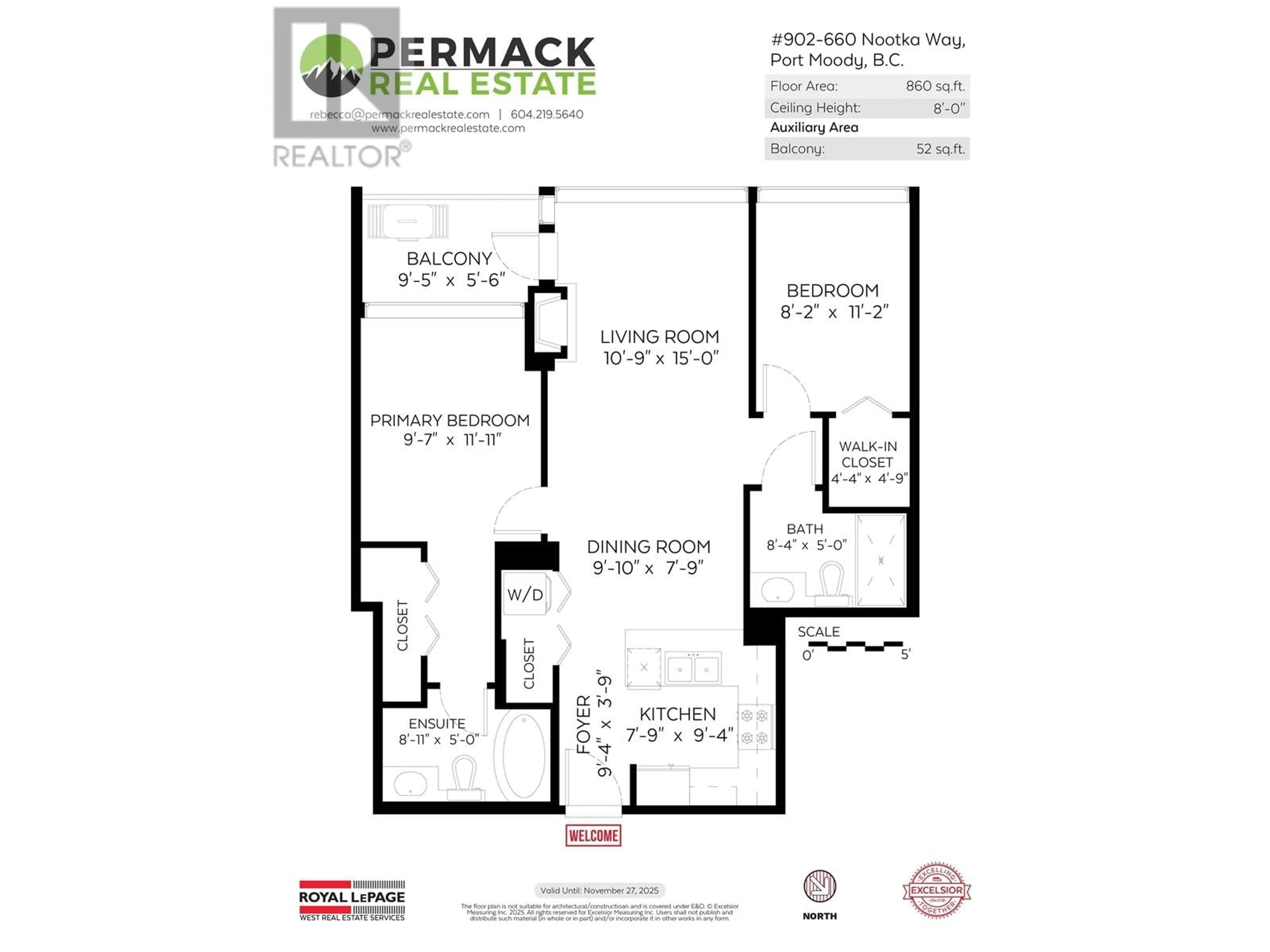Floor plan for 902 - 660 NOOTKA WAY, Port Moody British Columbia V3H0B7