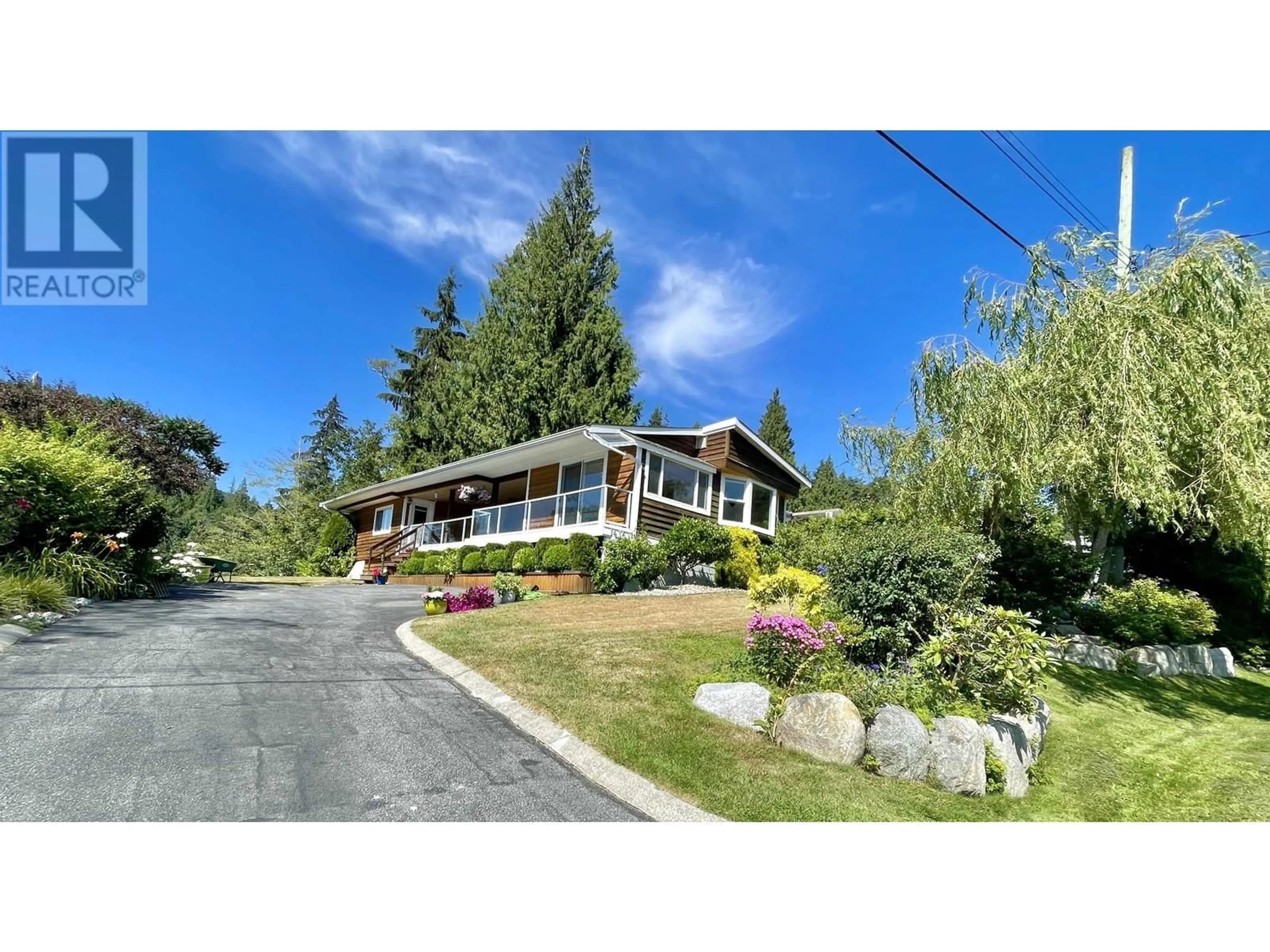A pic from outside/outdoor area/front of a property/back of a property/a pic from drone, water/lake/river/ocean view for 1436 VELVET ROAD, Gibsons British Columbia V0N1V5