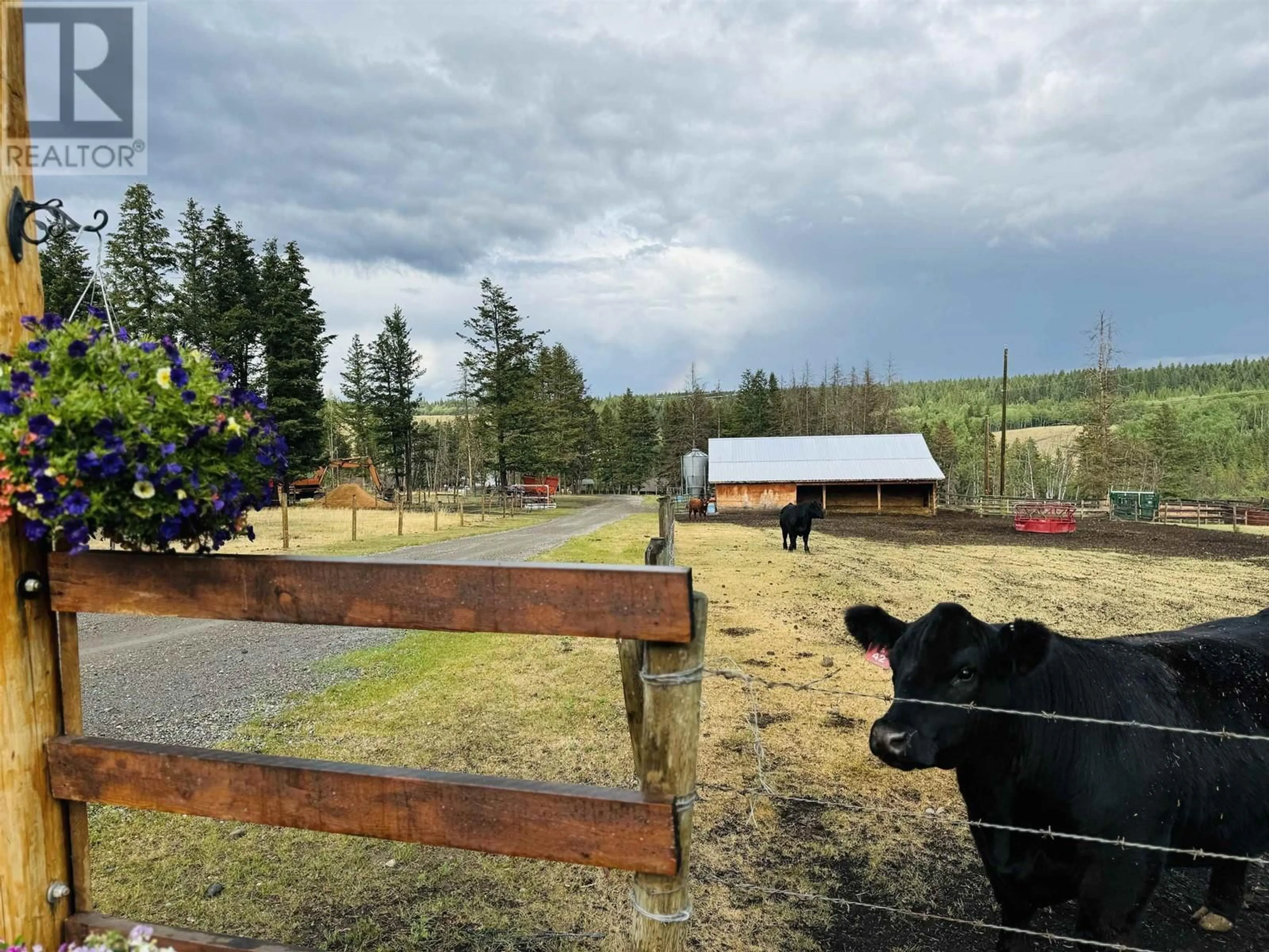 A pic from outside/outdoor area/front of a property/back of a property/a pic from drone, mountain view for 3075 DOG CREEK ROAD, Williams Lake British Columbia V2G4X2