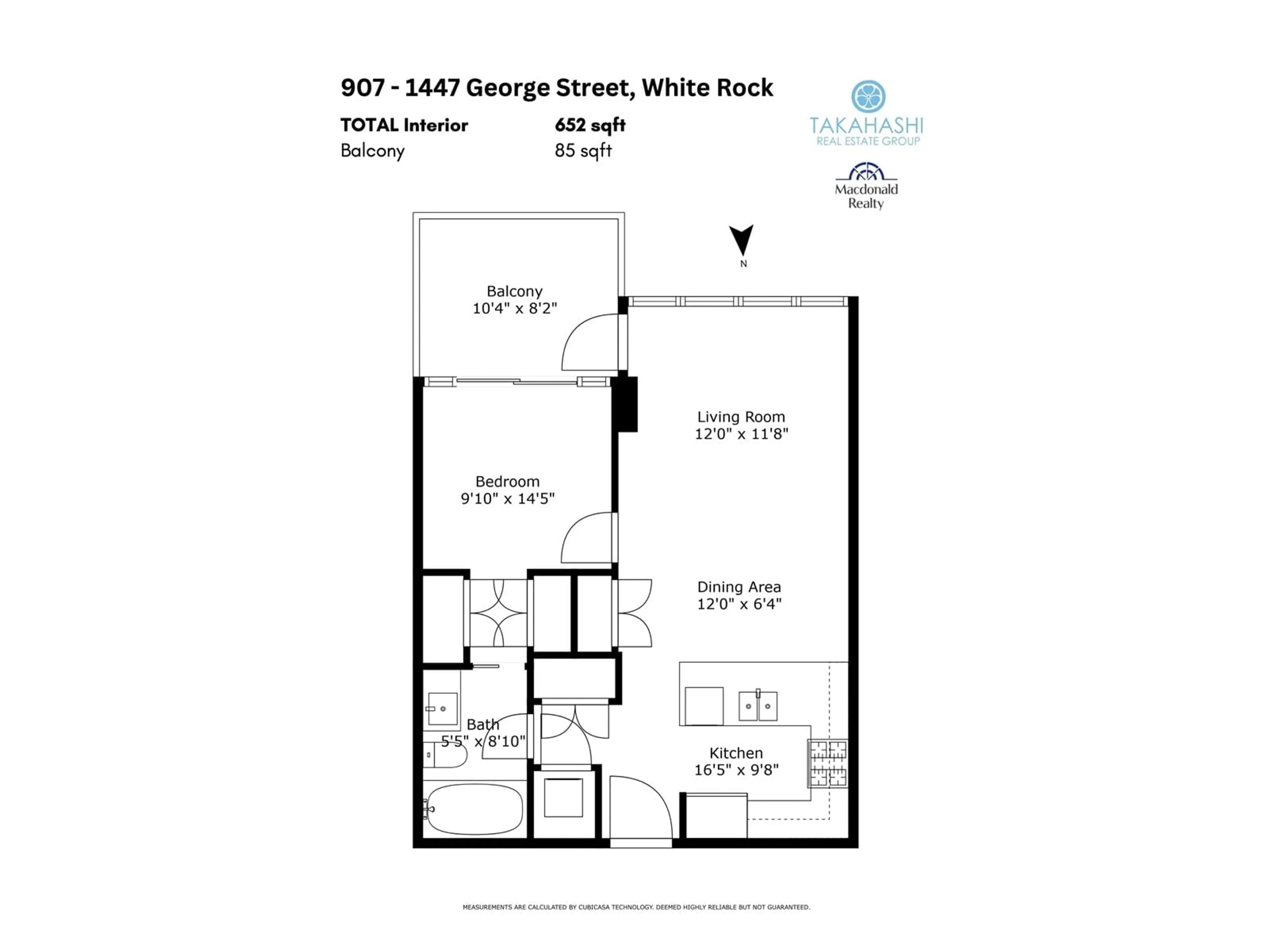 Floor plan for 907 - 1455 GEORGE, White Rock British Columbia V4B0A9