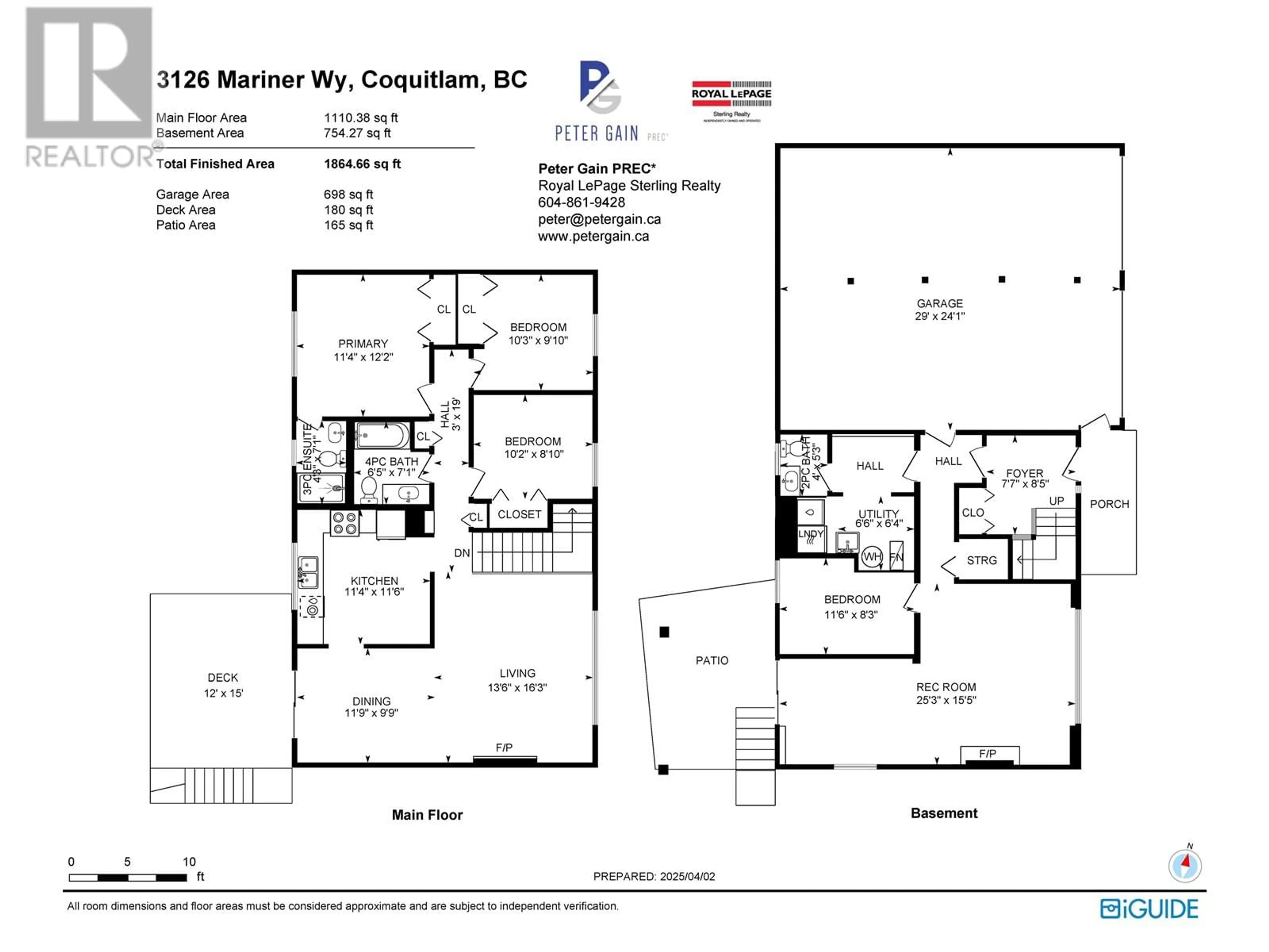 Floor plan for 3126 MARINER WAY, Coquitlam British Columbia V3C3T3