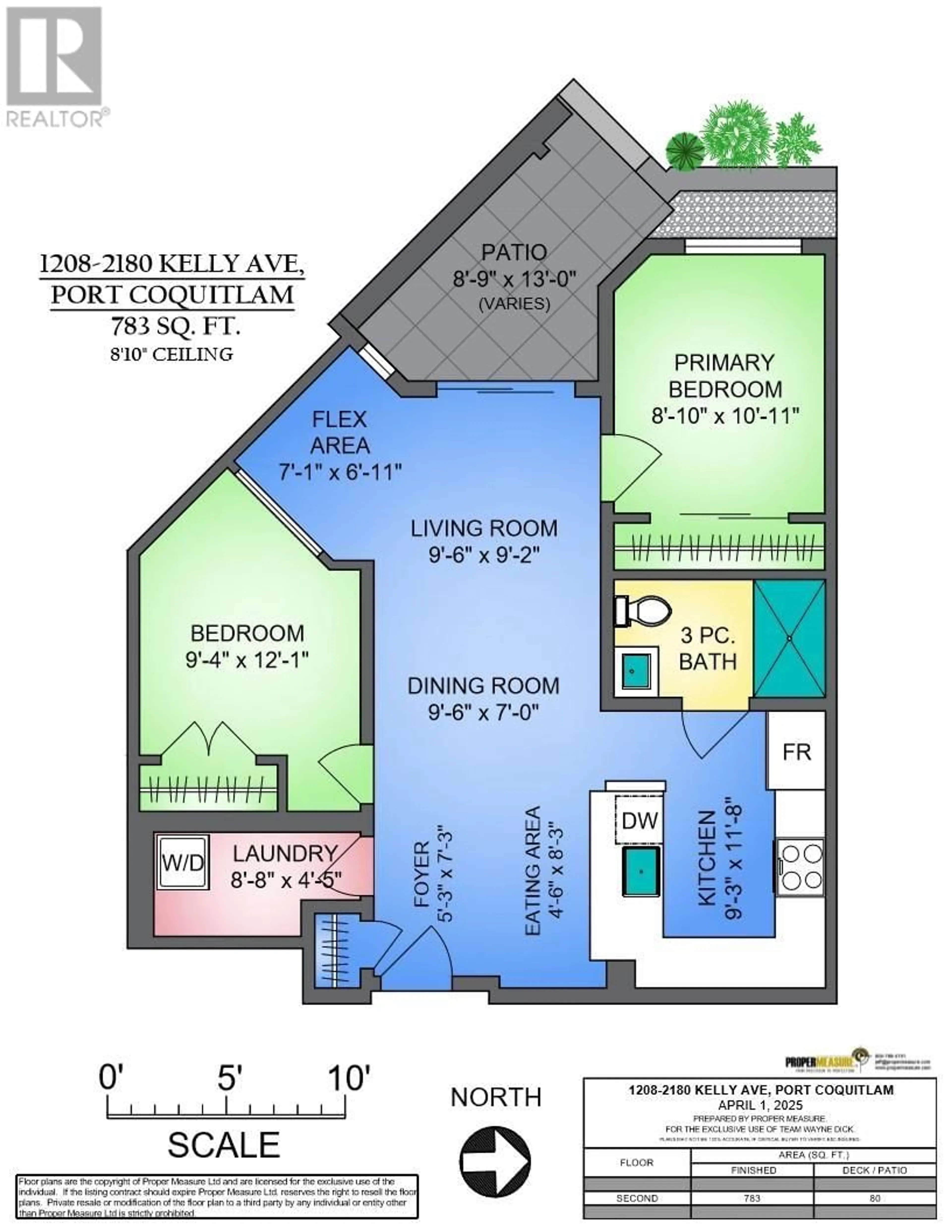 Floor plan for 1208 - 2180 KELLY AVENUE, Port Coquitlam British Columbia V3C3B1