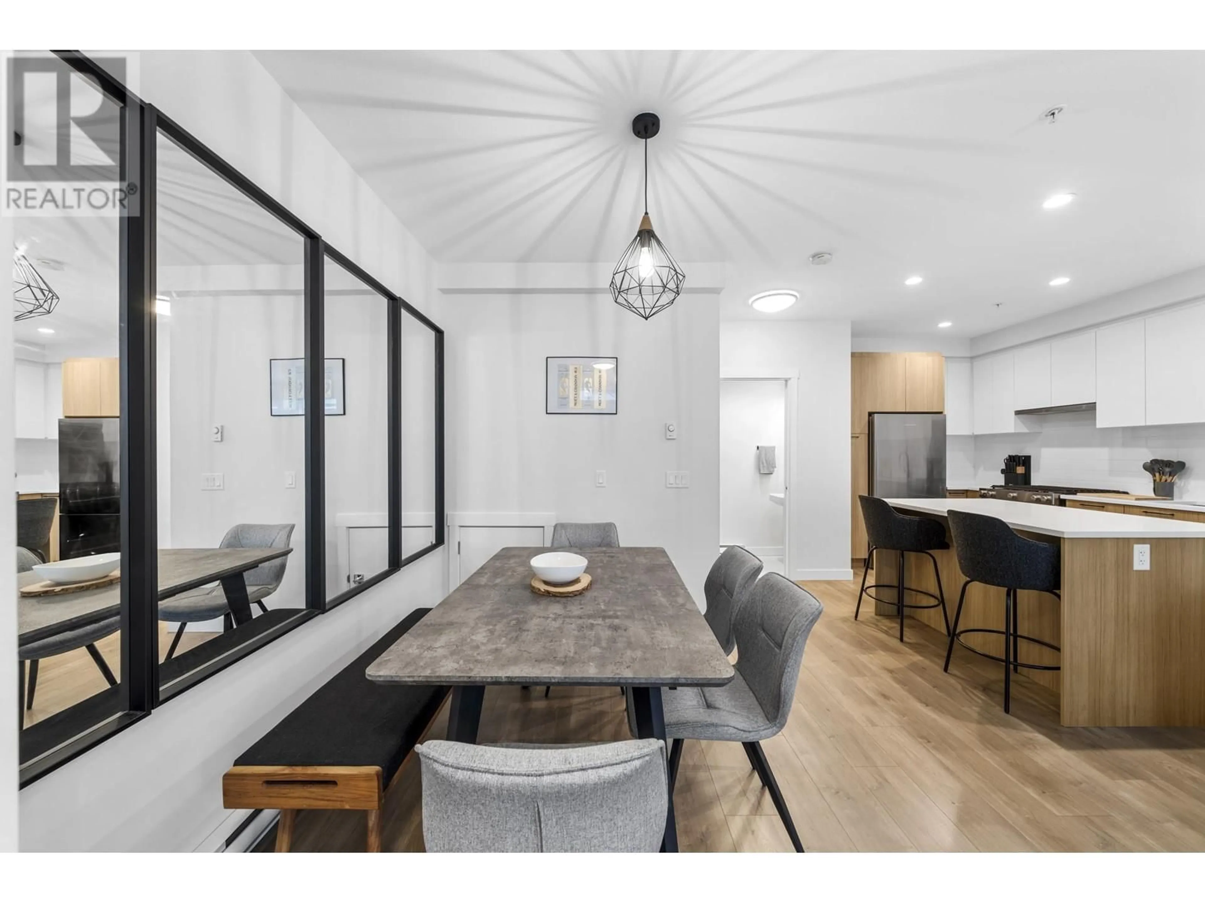 Dining room, wood/laminate floor for 214 - 708 LEA AVENUE, Coquitlam British Columbia V3J0K4