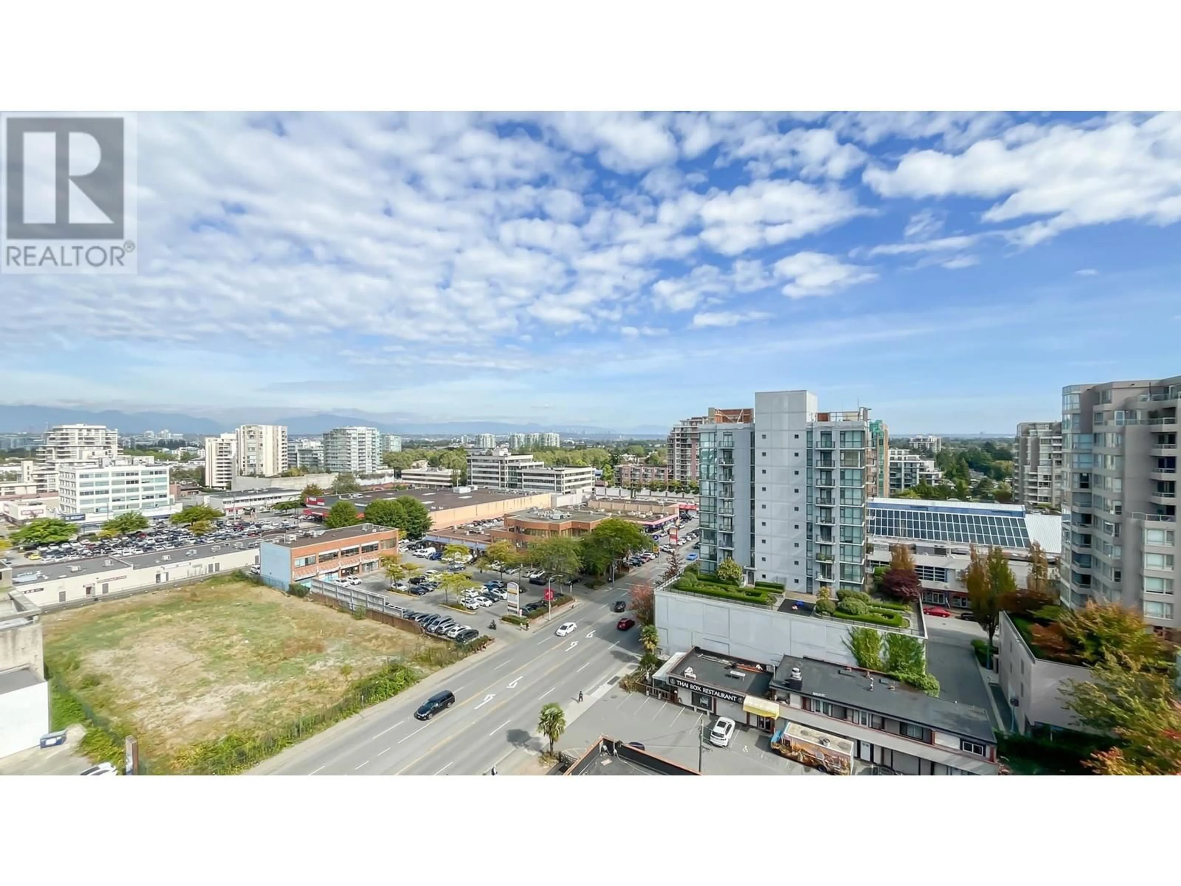 A pic from outside/outdoor area/front of a property/back of a property/a pic from drone, city buildings view from balcony for 1607 - 8068 WESTMINSTER HIGHWAY, Richmond British Columbia V6X0C6