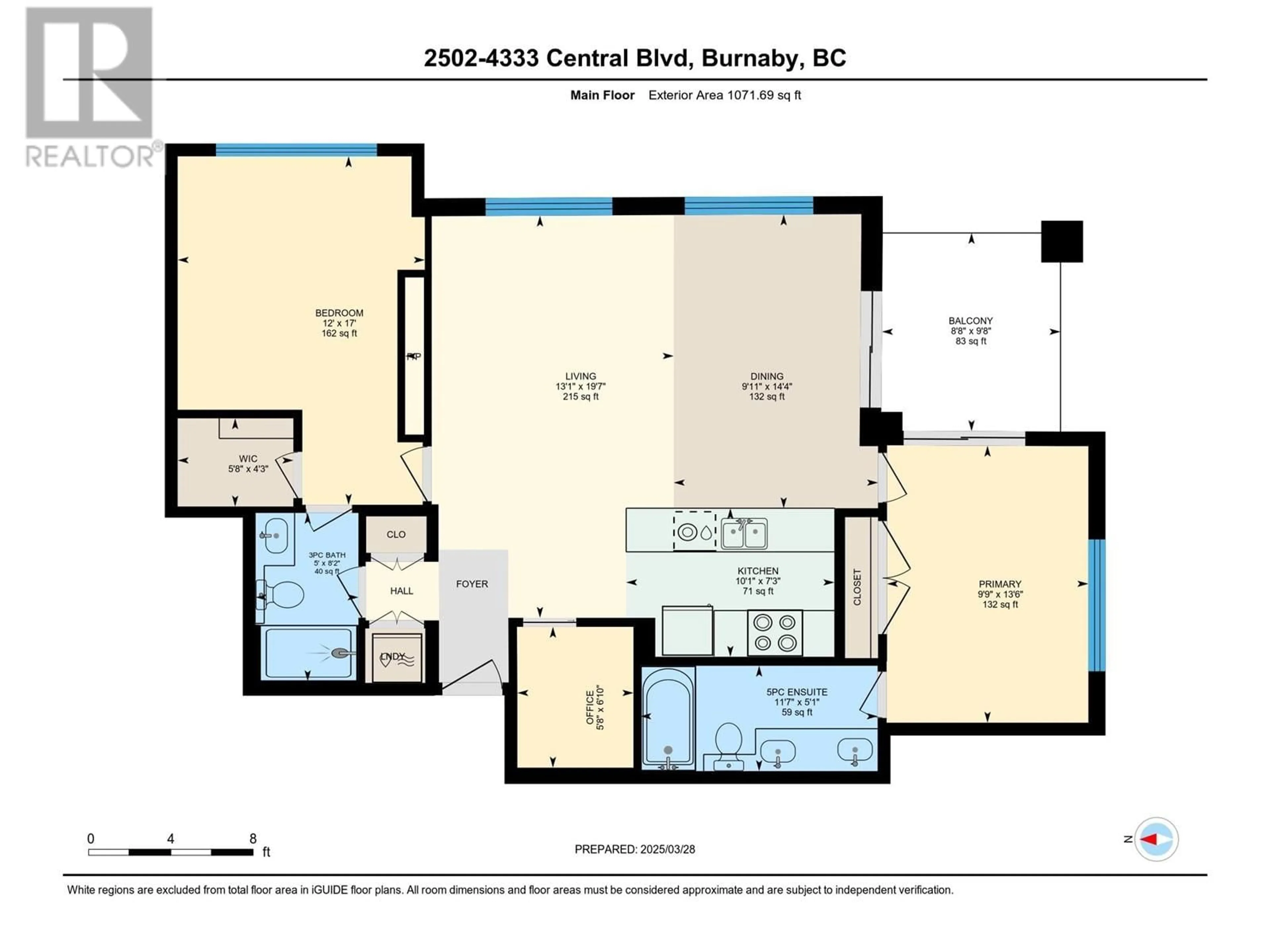 Floor plan for 2502 - 4333 CENTRAL BOULEVARD, Burnaby British Columbia V5H4W8