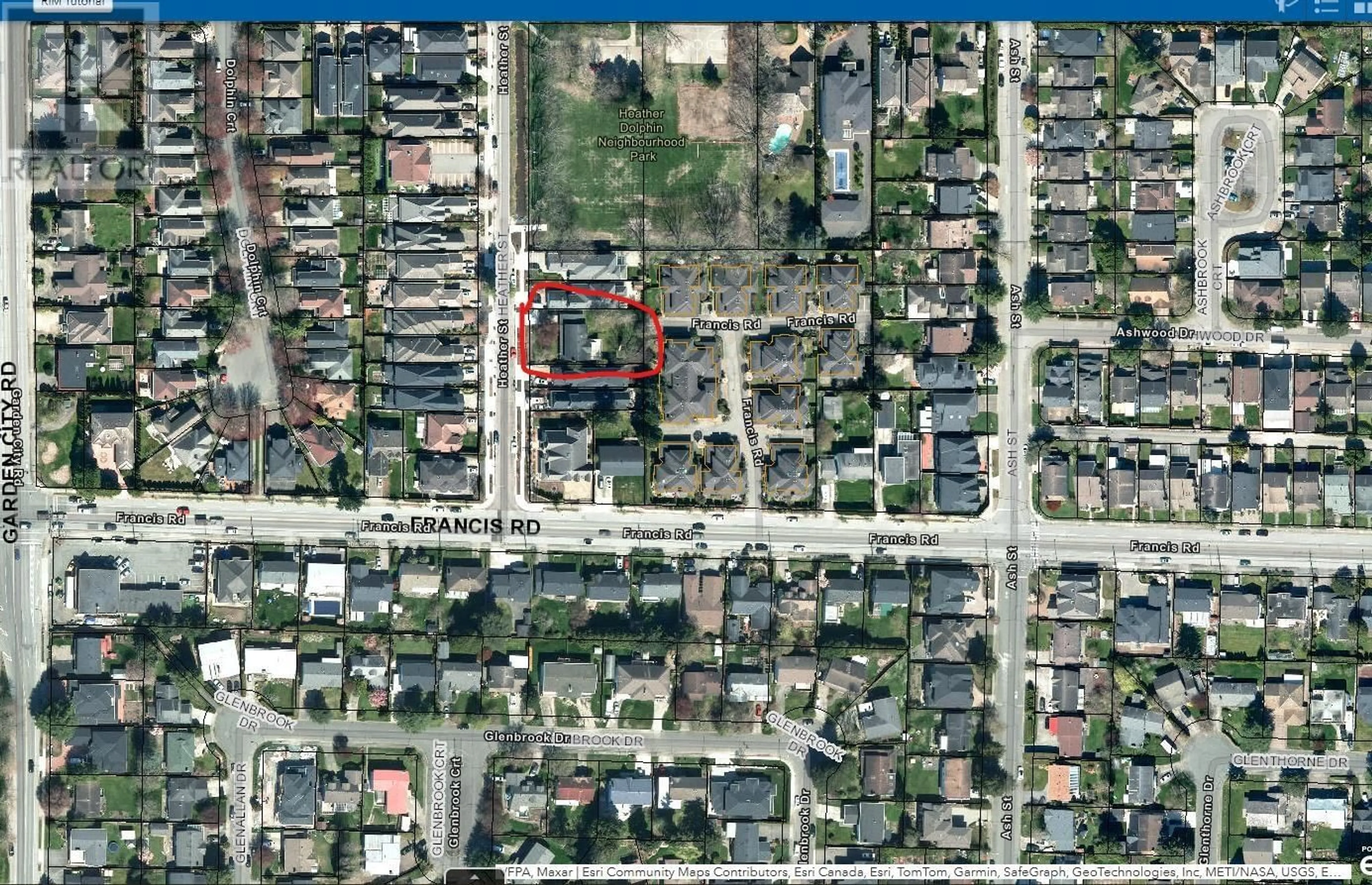 Picture of a map for 8940 HEATHER STREET, Richmond British Columbia V6Y2R8