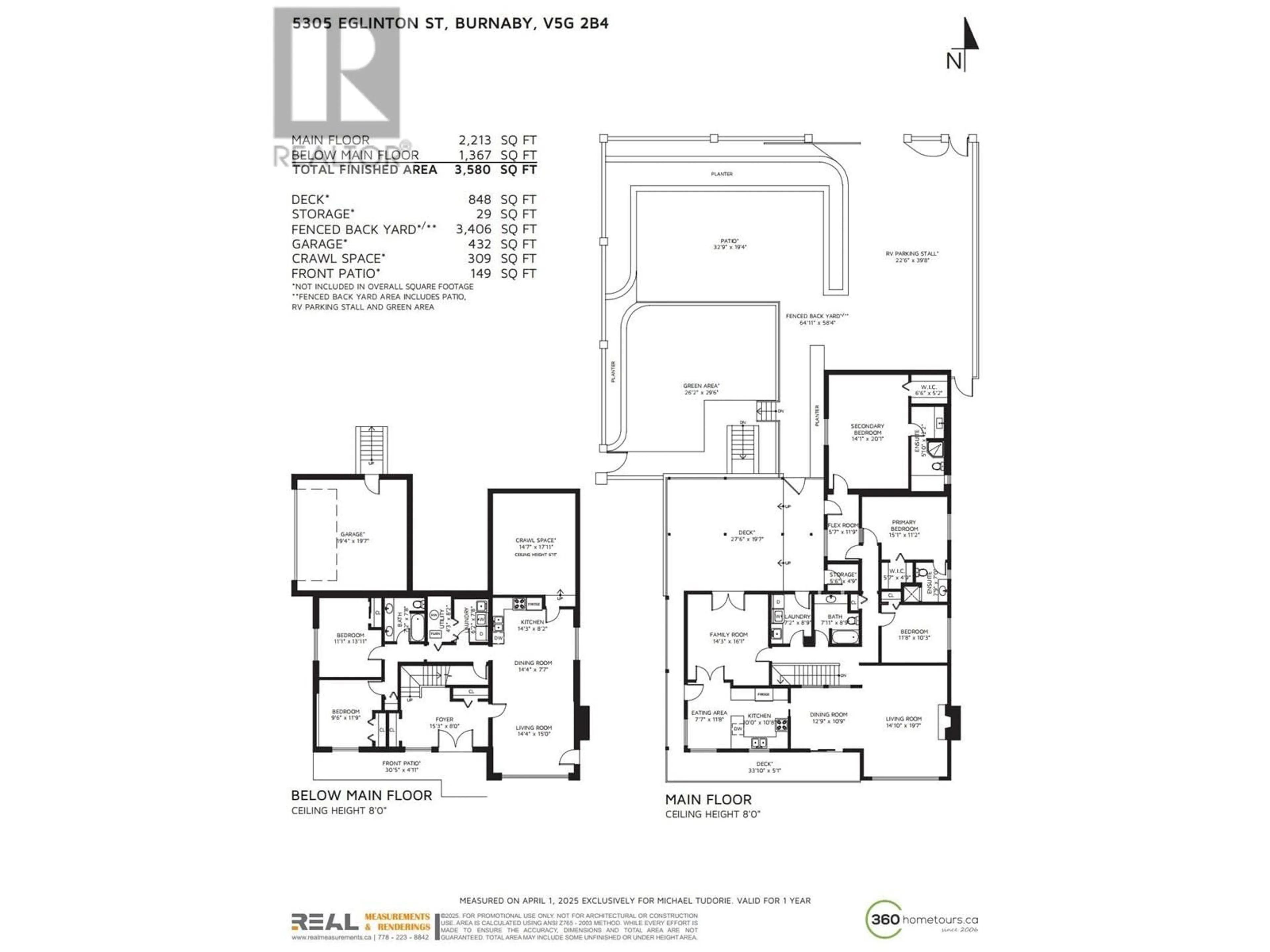 Floor plan for 5305 EGLINTON STREET, Burnaby British Columbia V5G2B4