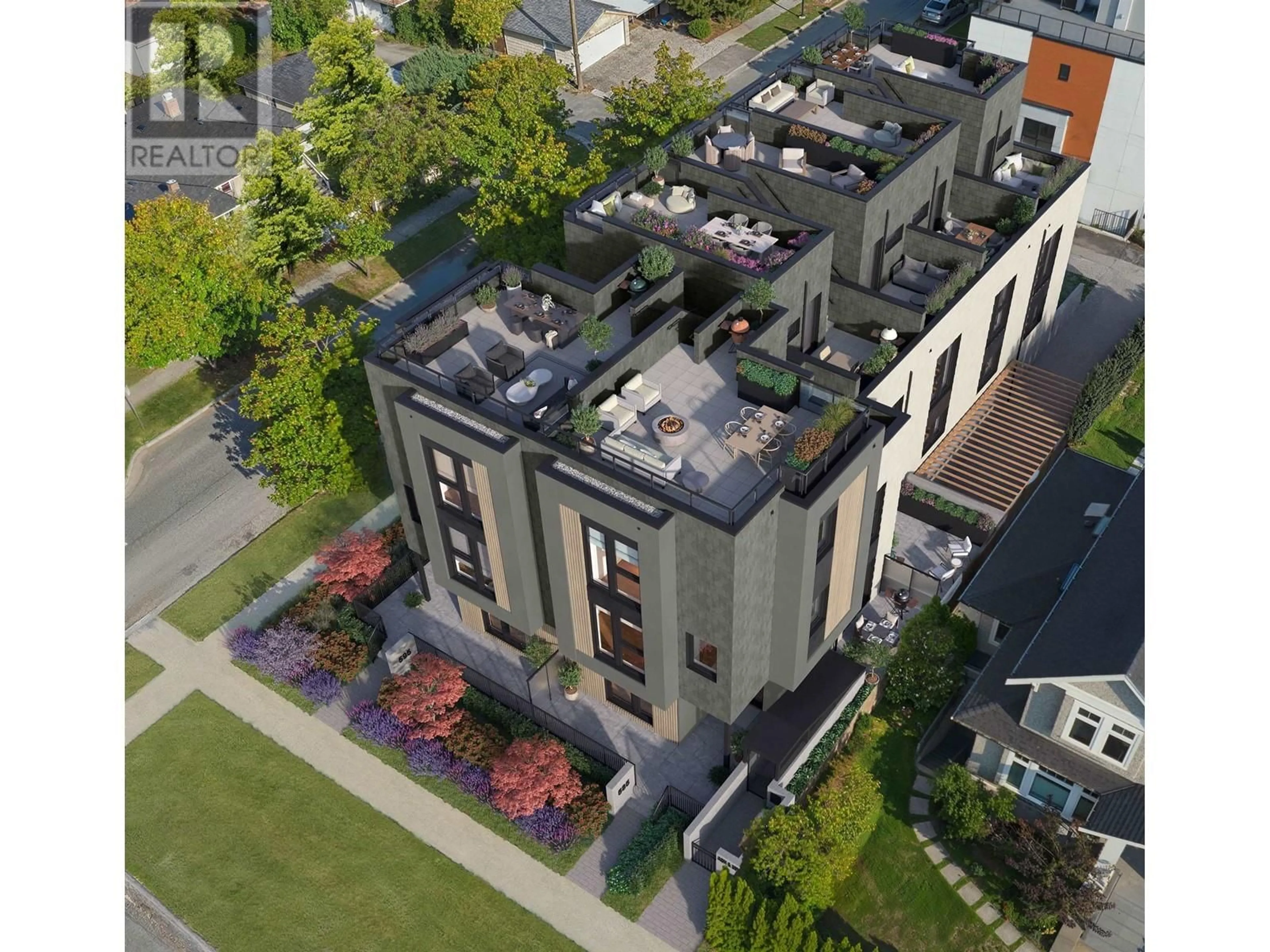 A pic from outside/outdoor area/front of a property/back of a property/a pic from drone, street for 4470 ASH STREET, Vancouver British Columbia V5Z2H8