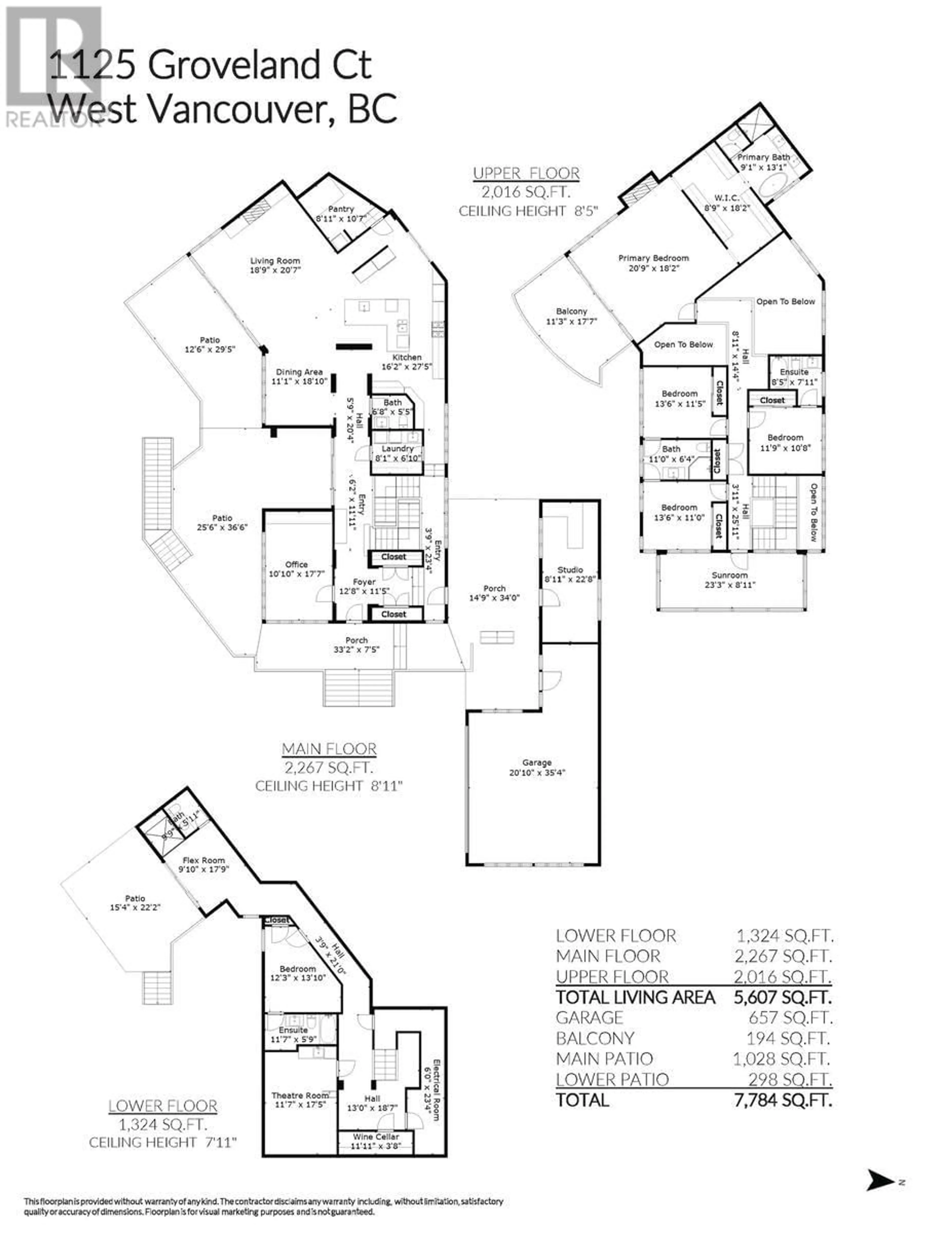 Floor plan for 1125 GROVELAND COURT, West Vancouver British Columbia V7S1Z7