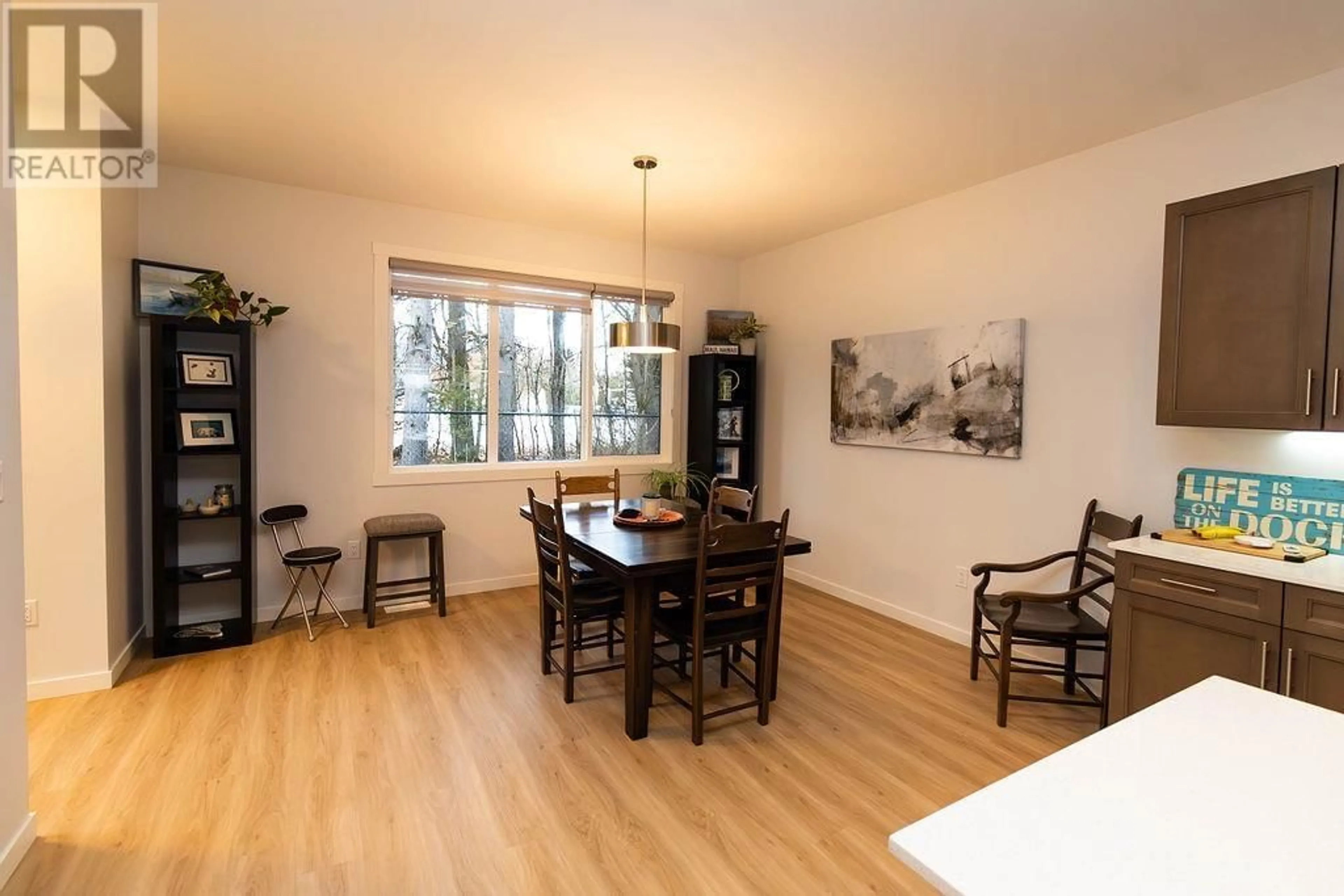 Dining room, wood/laminate floor for 4 - 4921 HALLIWELL AVENUE, Terrace British Columbia V8G2J7