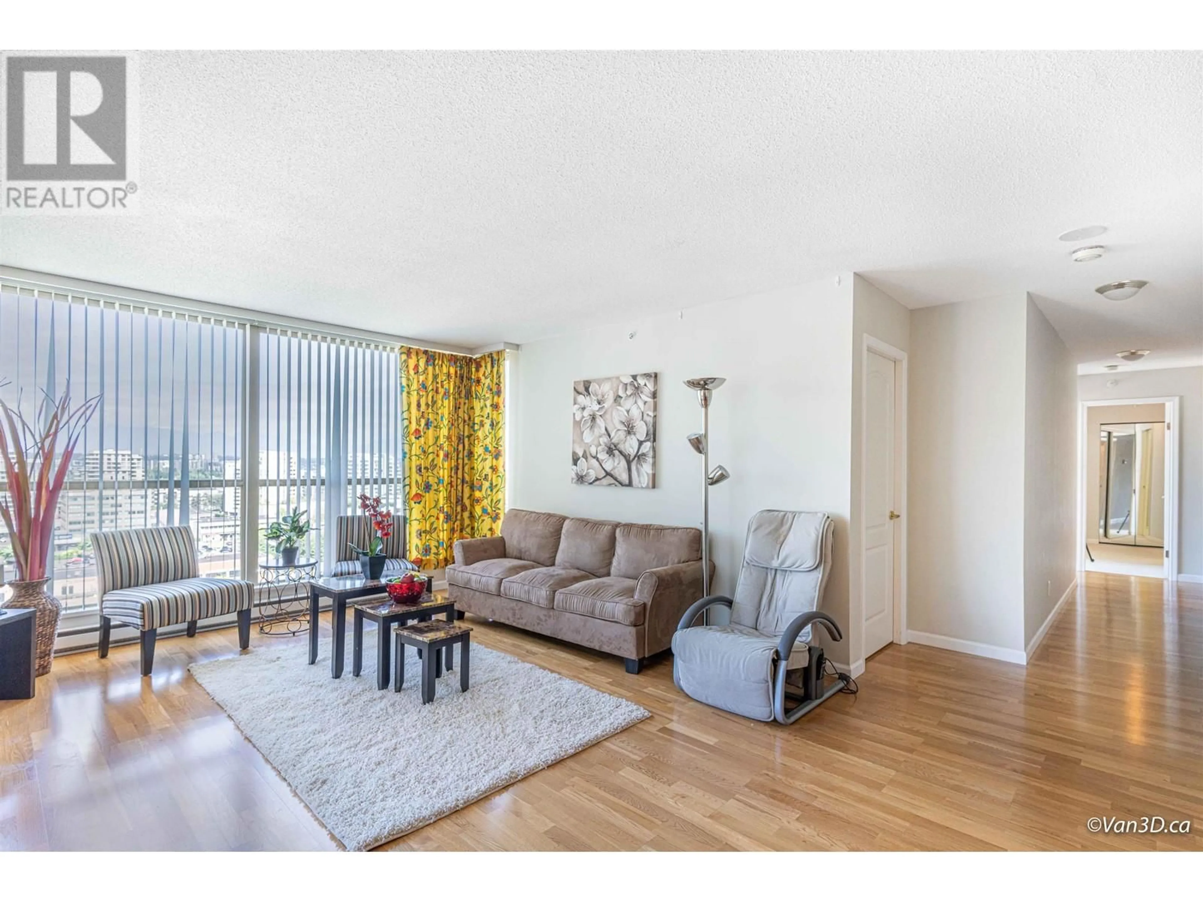 Living room with furniture, wood/laminate floor for 1401 8171 SABA ROAD, Richmond British Columbia V6Y4B3